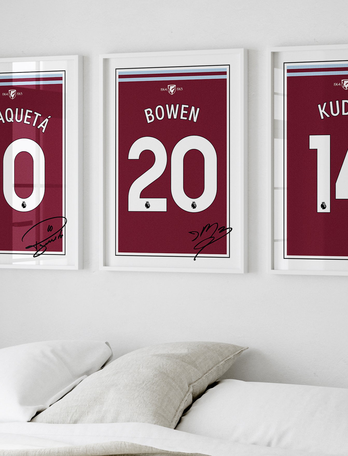 Jarrod Bowen 24/25 West Ham United Home Shirt Poster