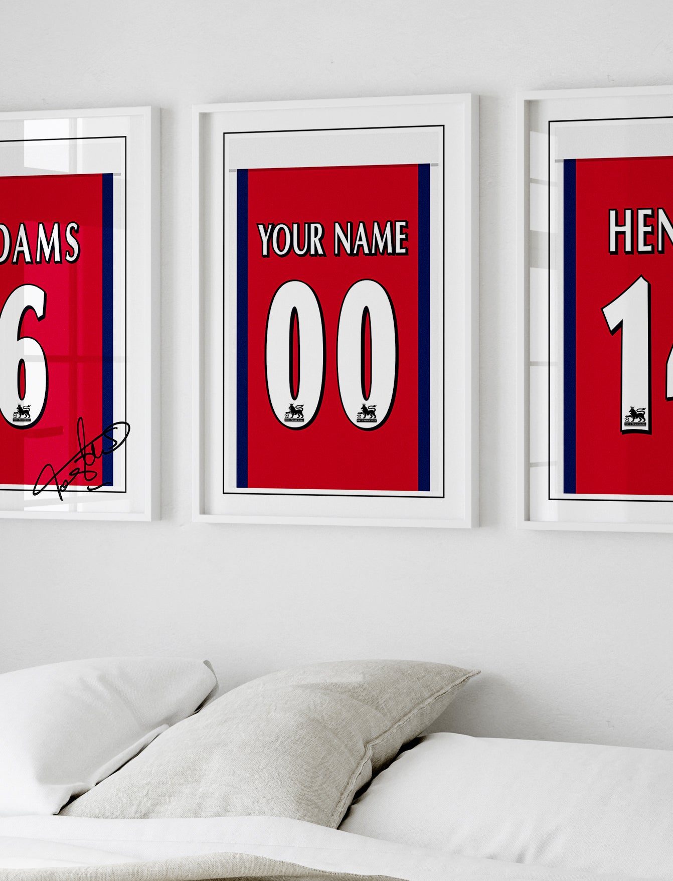 Custom 98/99 Arsenal Classic Home Shirt Poster
