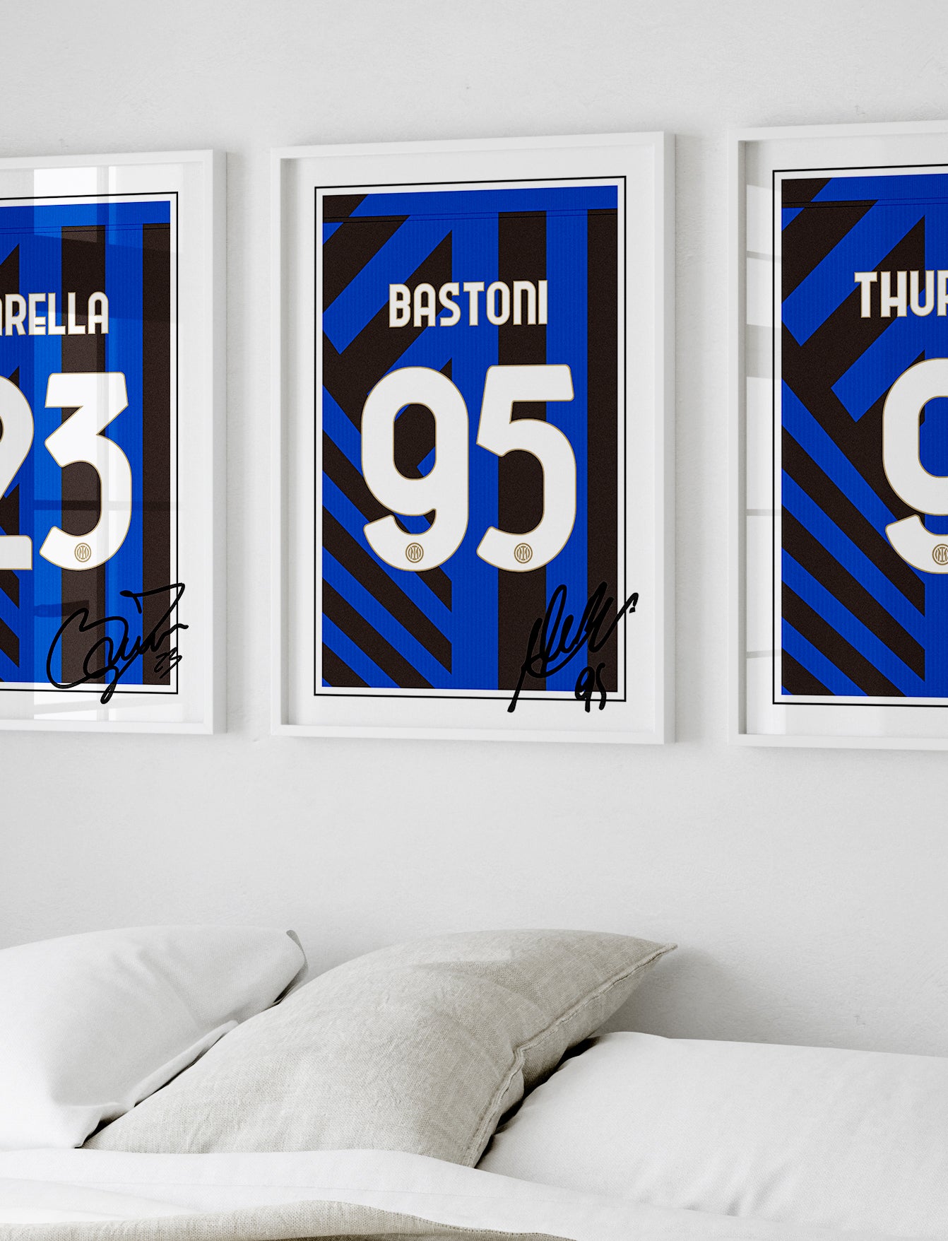Alessandro Bastoni 24/25 Inter Milan Home Shirt Poster