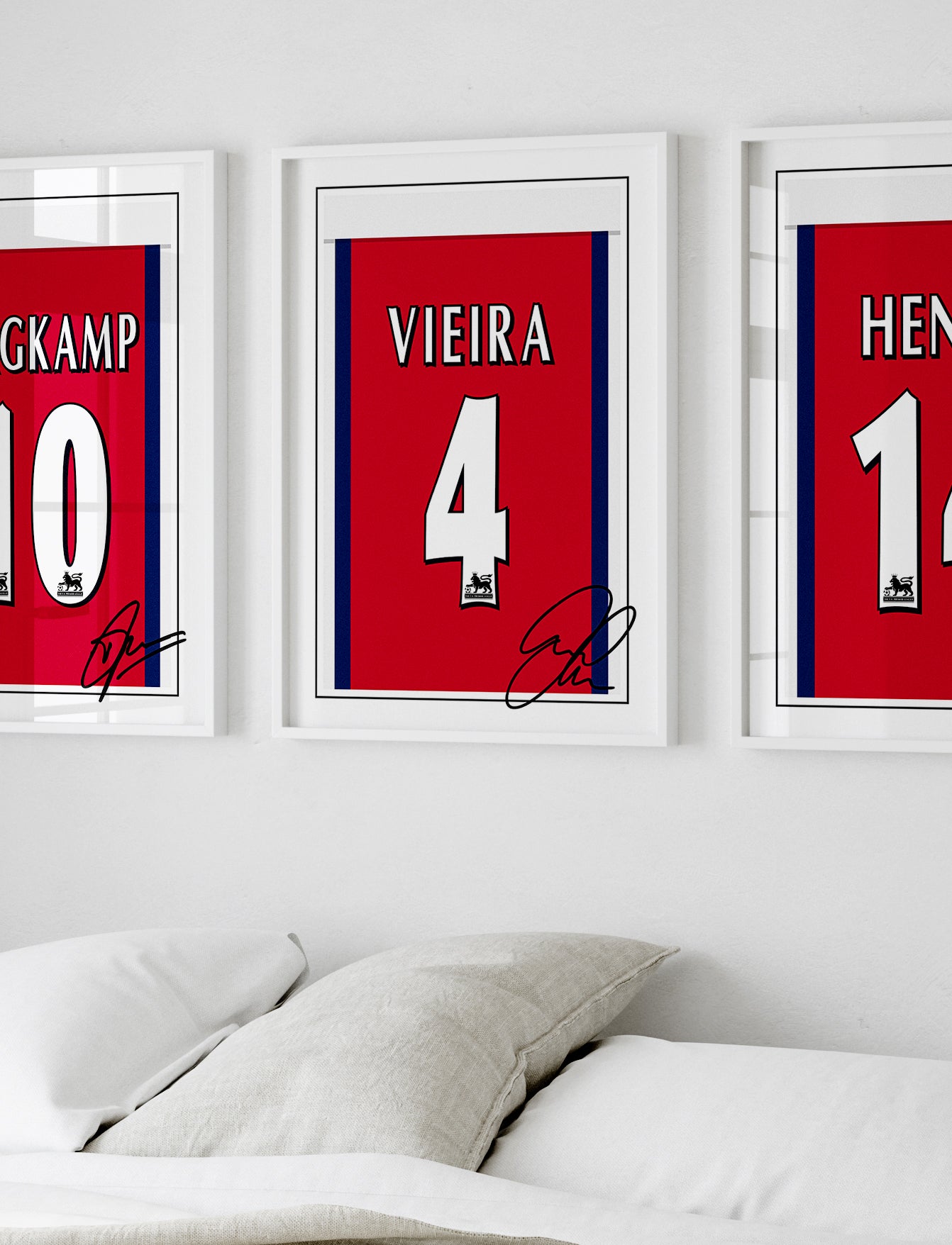 Patrick Vieira 98/99 Arsenal Classic Home Shirt Poster