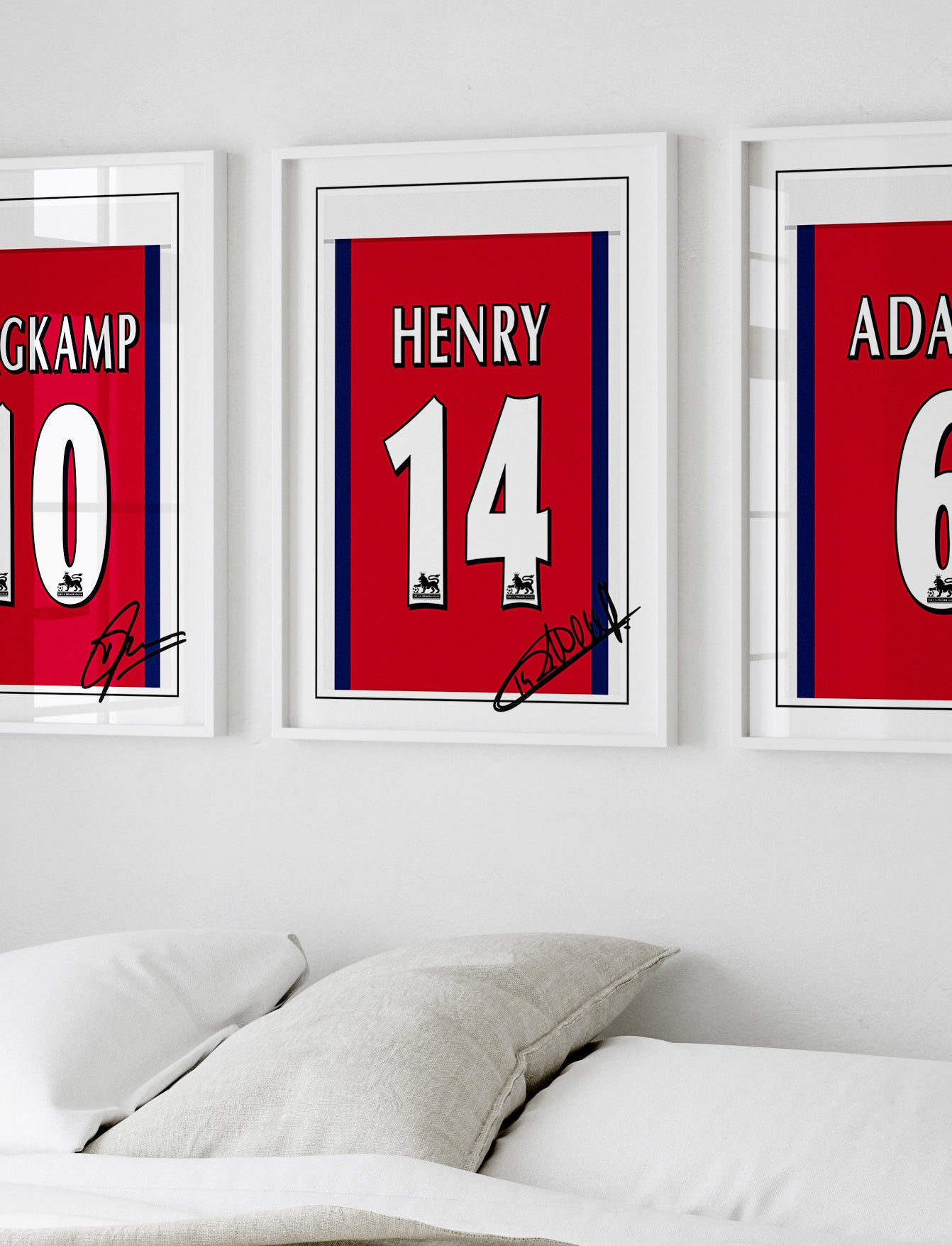 Thierry Henry 98/99 Arsenal Classic Home Shirt Poster