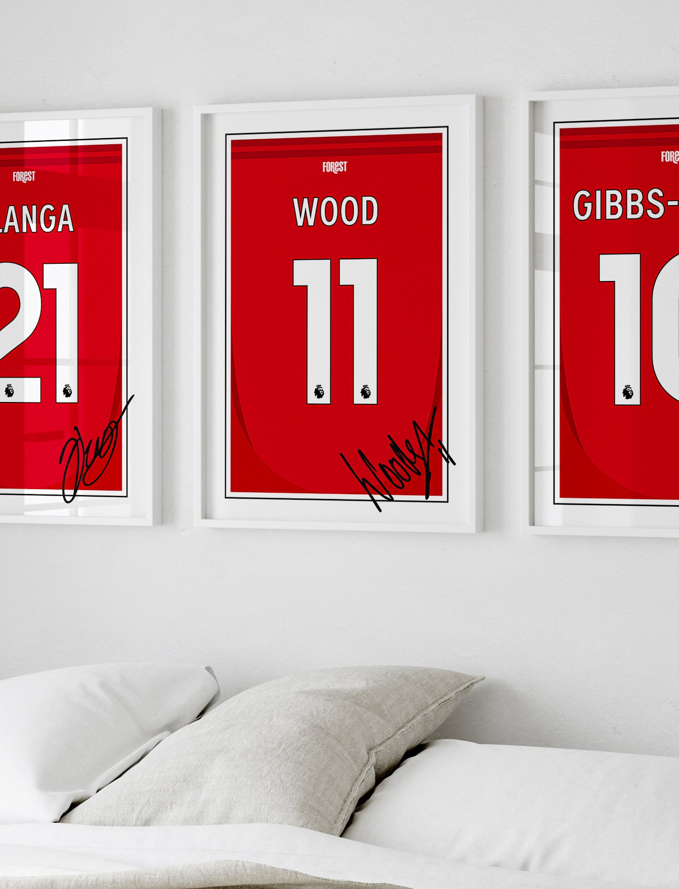 Chris Wood 24/25 Nottingham Forest Home Shirt Poster