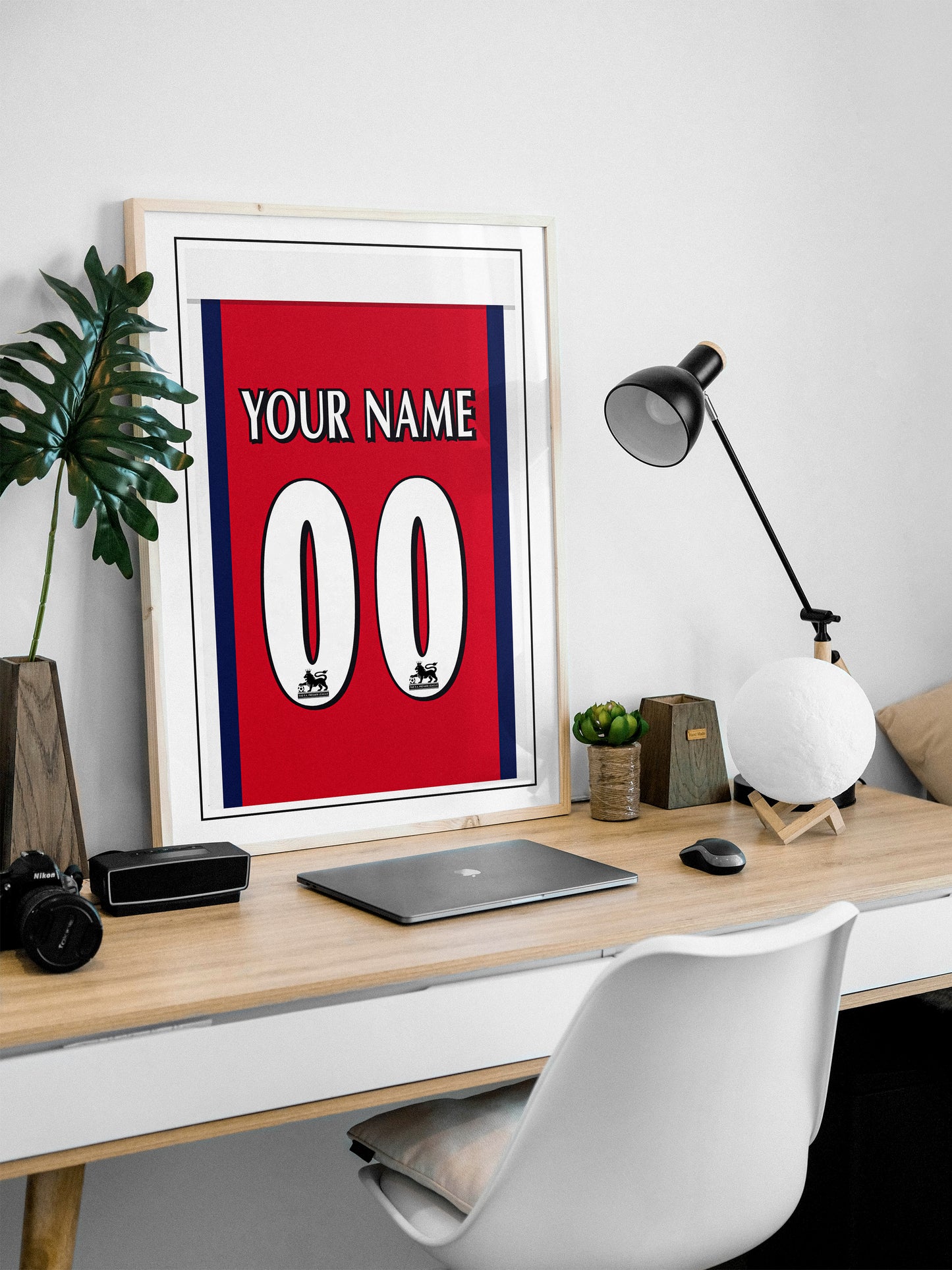 Custom 98/99 Arsenal Classic Home Shirt Poster