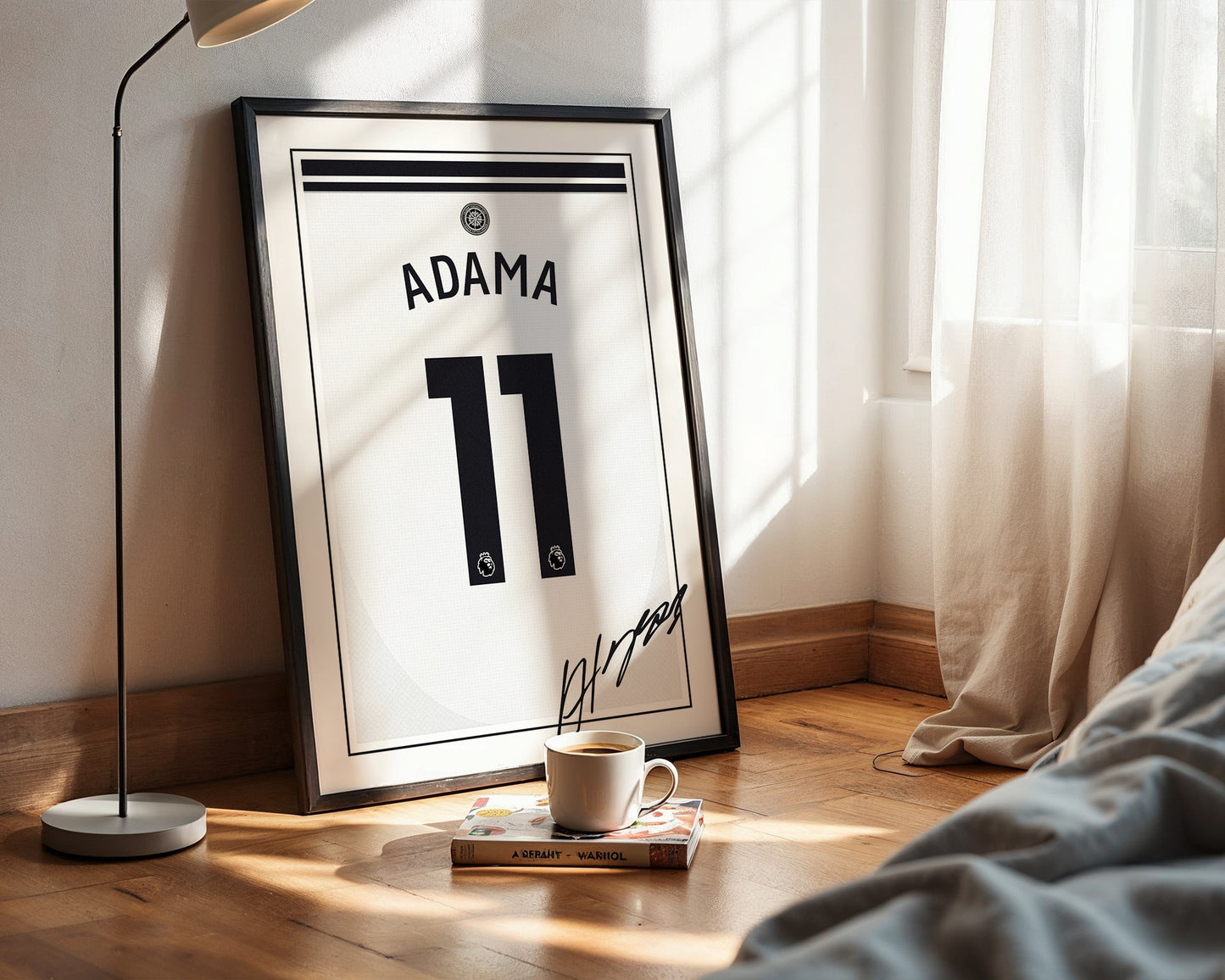 Adama Traore 24/25 Fulham Home Shirt Poster