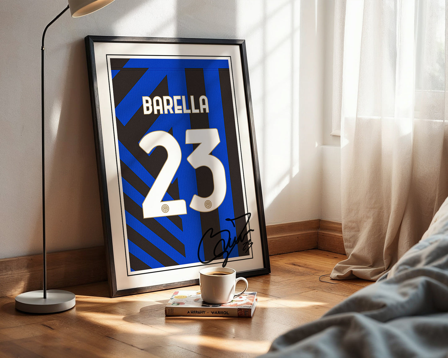 Nicolo Barella 24/25 Inter Milan Home Shirt Poster
