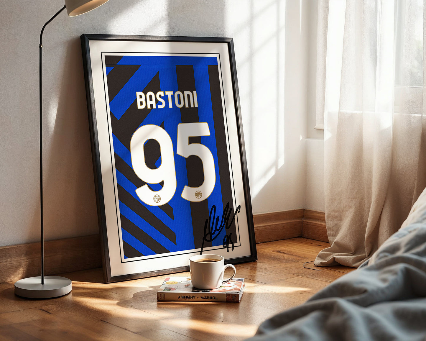 Alessandro Bastoni 24/25 Inter Milan Home Shirt Poster