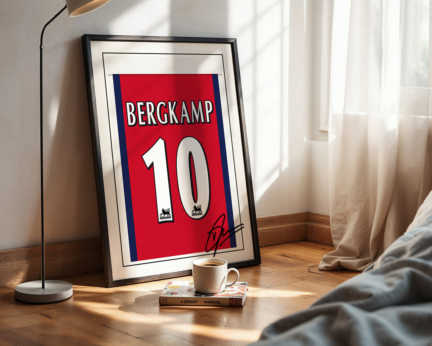 Dennis Bergkamp 98/99 Arsenal Classic Home Shirt Poster