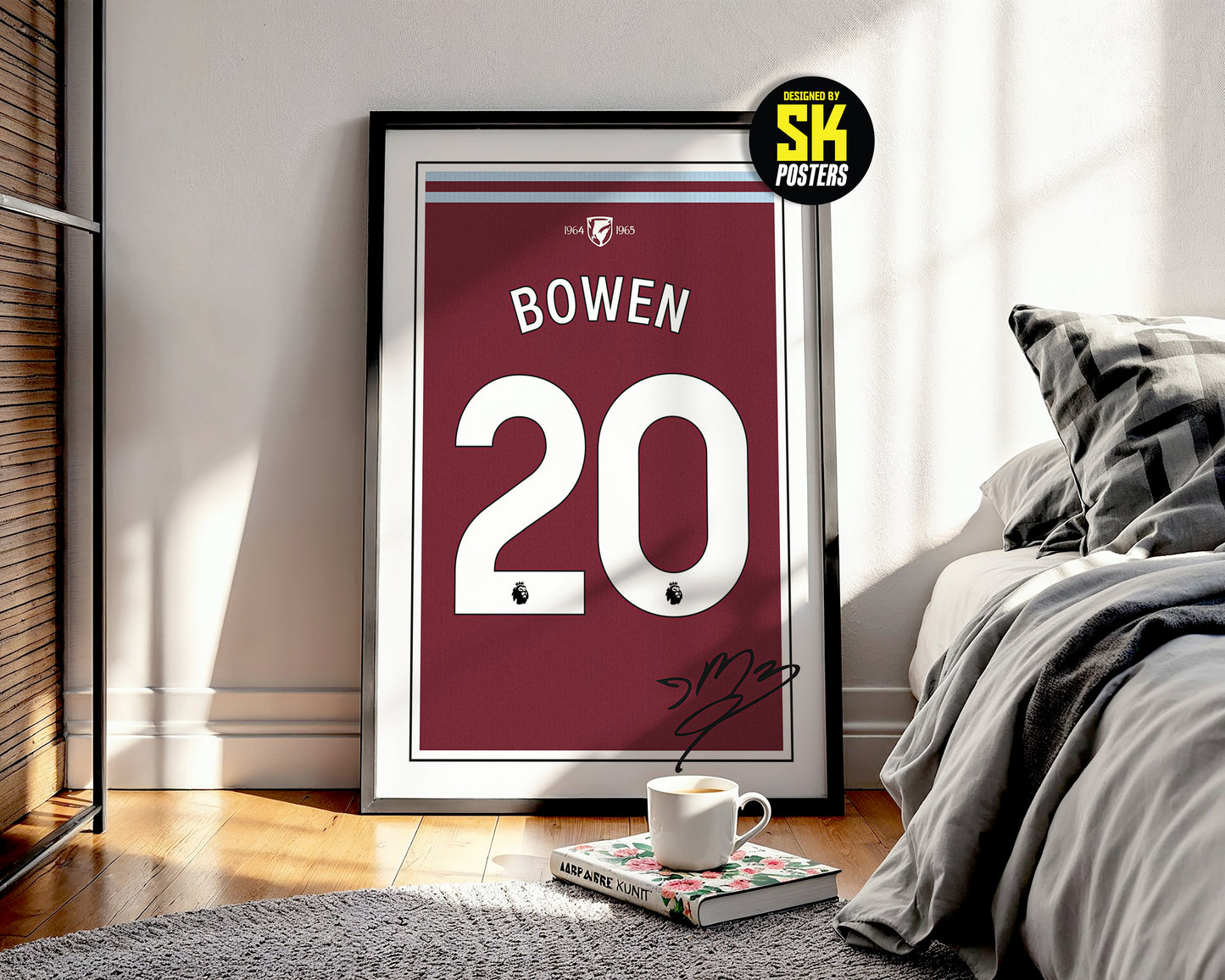 Jarrod Bowen 24/25 West Ham United Home Shirt Poster