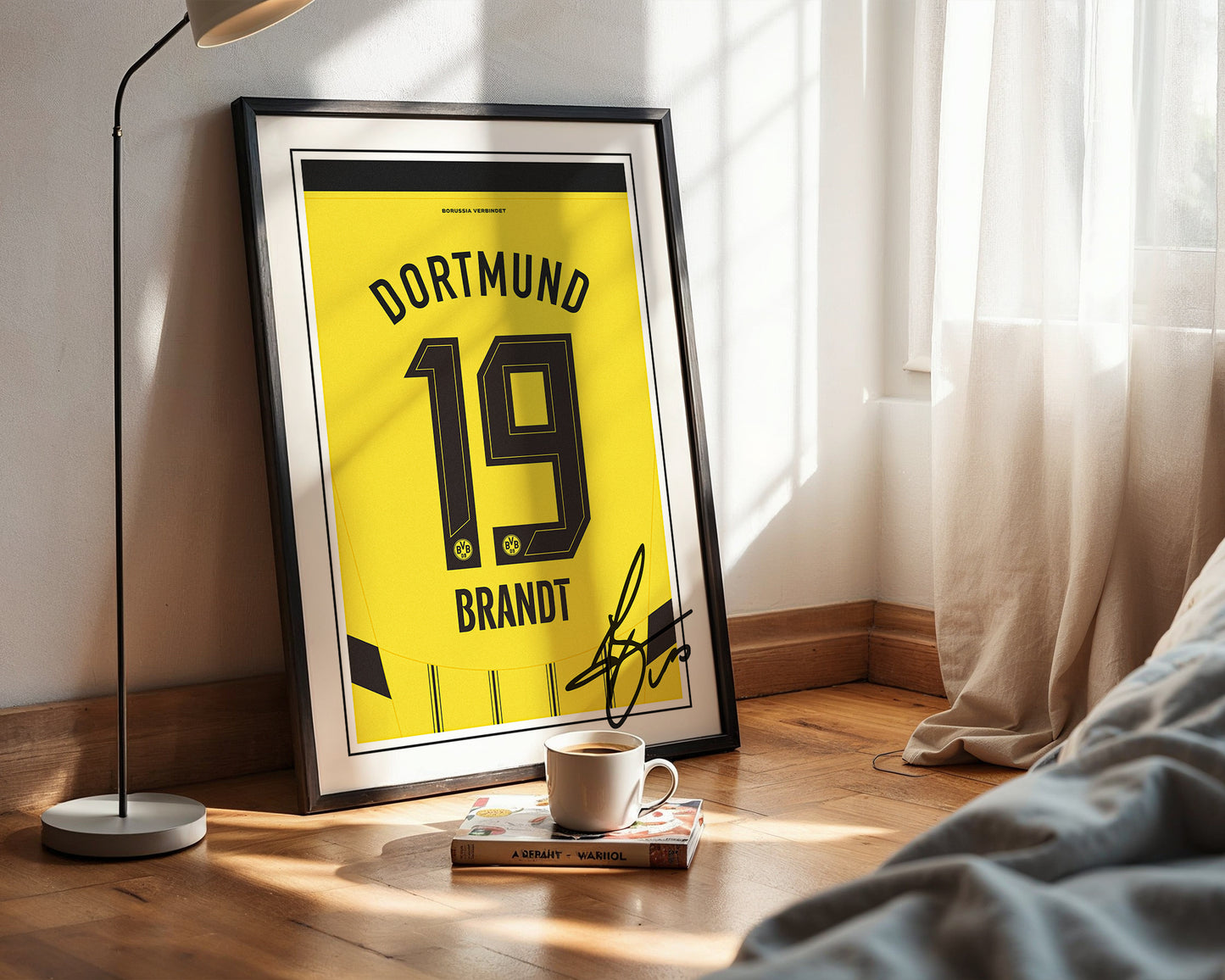 Julian Brandt 24/25 Dortmund Home Shirt Poster