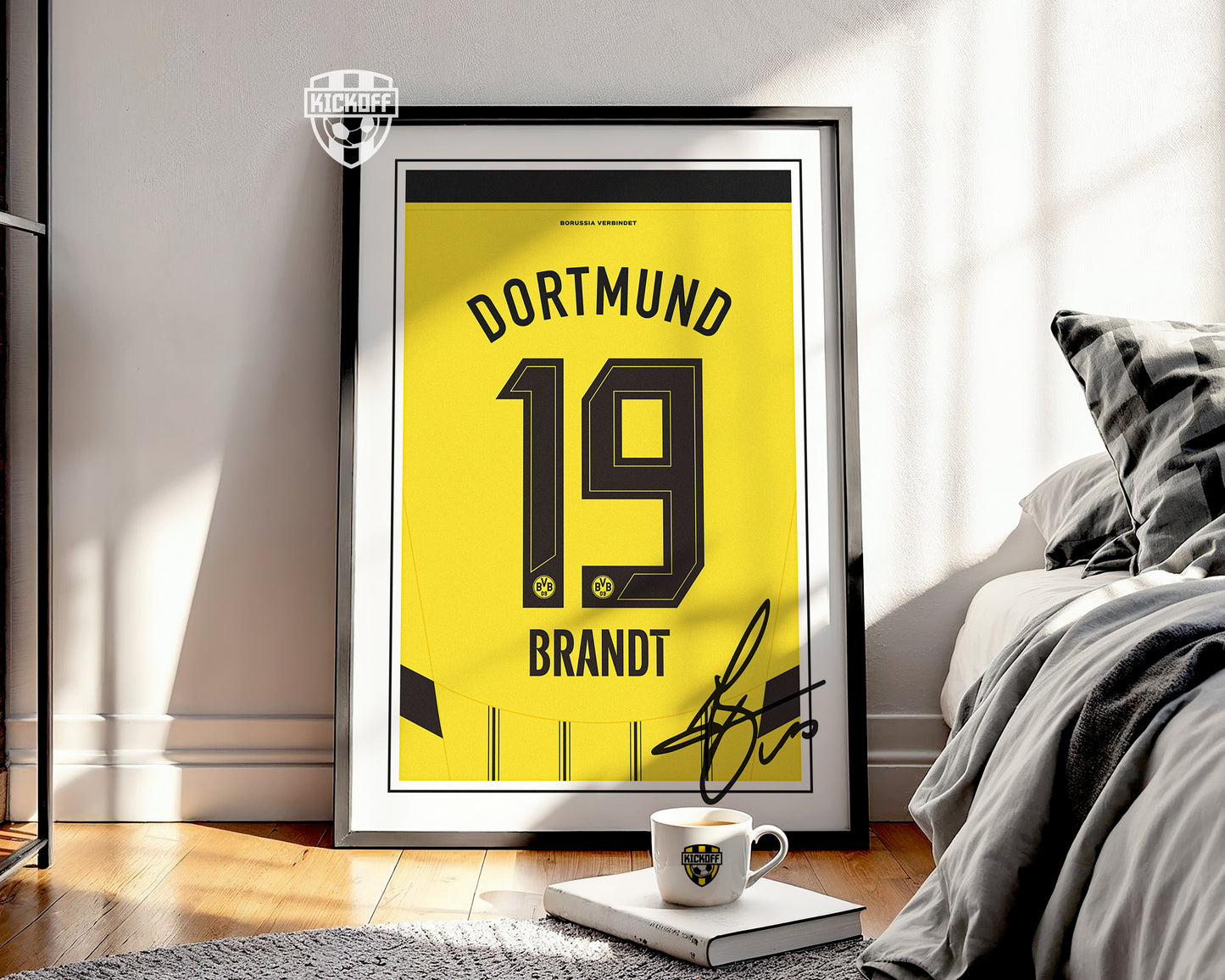 Julian Brandt 24/25 Dortmund Home Shirt Poster