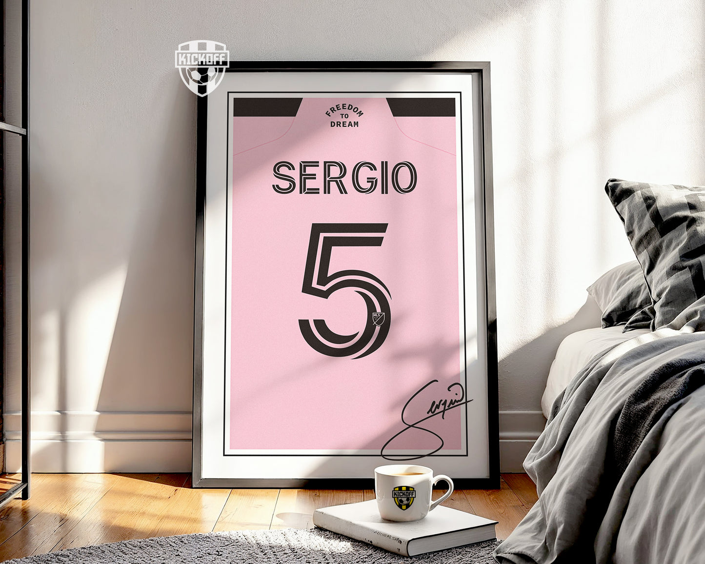 Segio Busquets 24/25 Inter Miami Home Shirt Poster