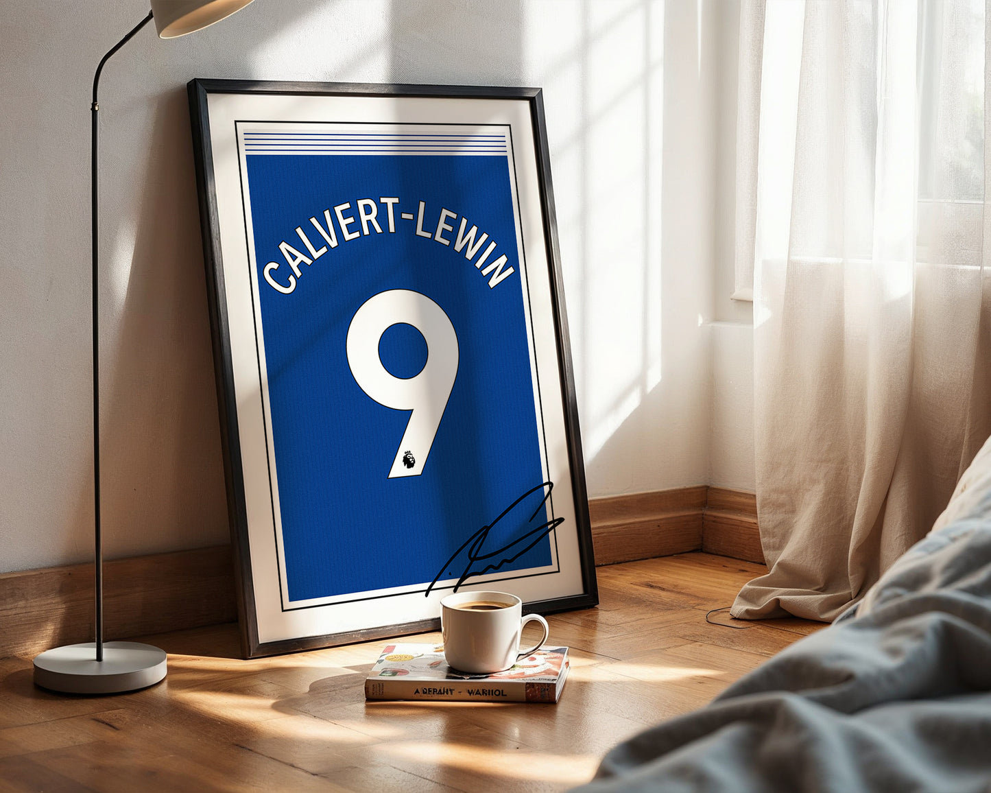 Dominic Calvert-Lewin 24/25 Everton Home Shirt Poster