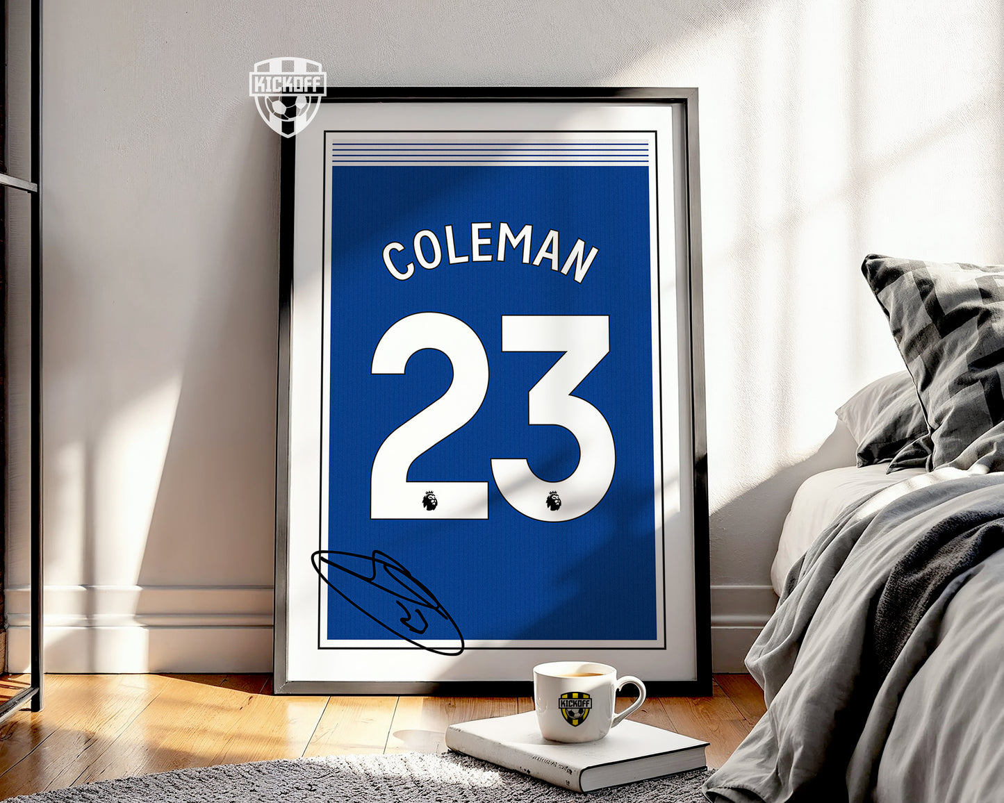 Seamus Coleman 24/25 Everton Home Shirt Poster