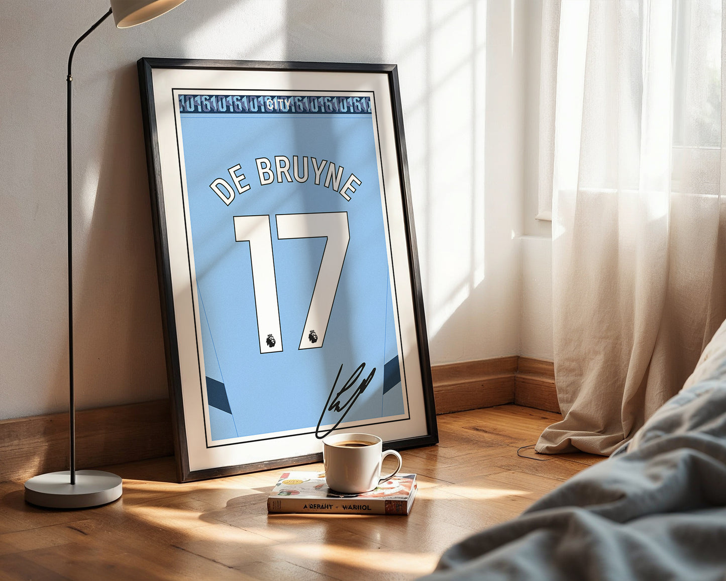 Kevin De Bruyne 24/25 Man City Home Shirt Poster