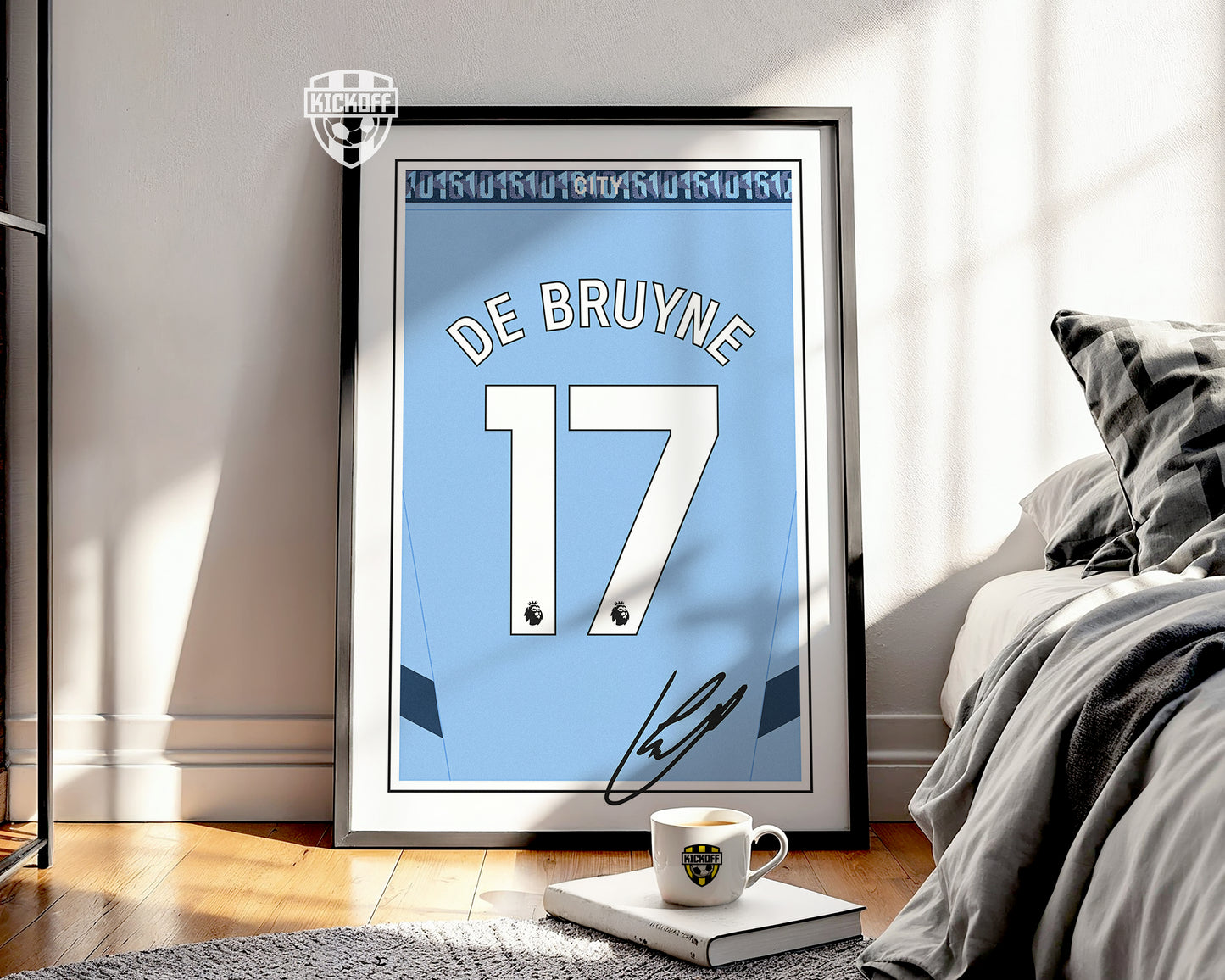 Kevin De Bruyne 24/25 Man City Home Shirt Poster