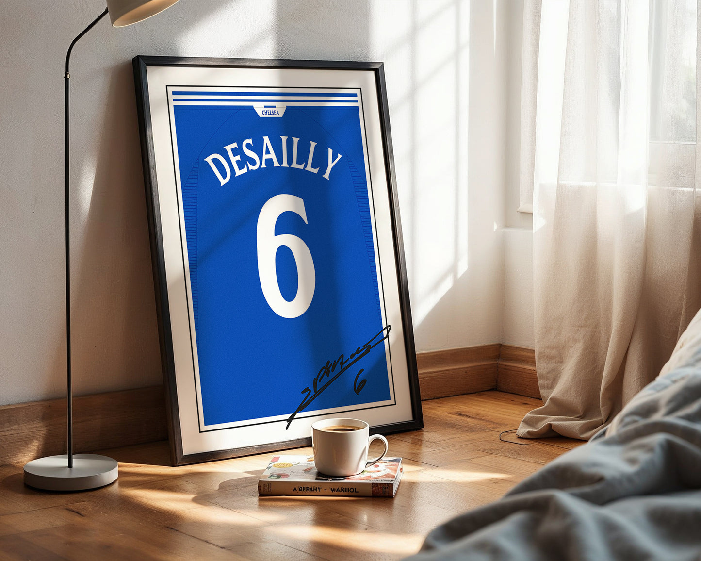 Marcel Desailly 99/02 Chelsea Classic Home Shirt Poster