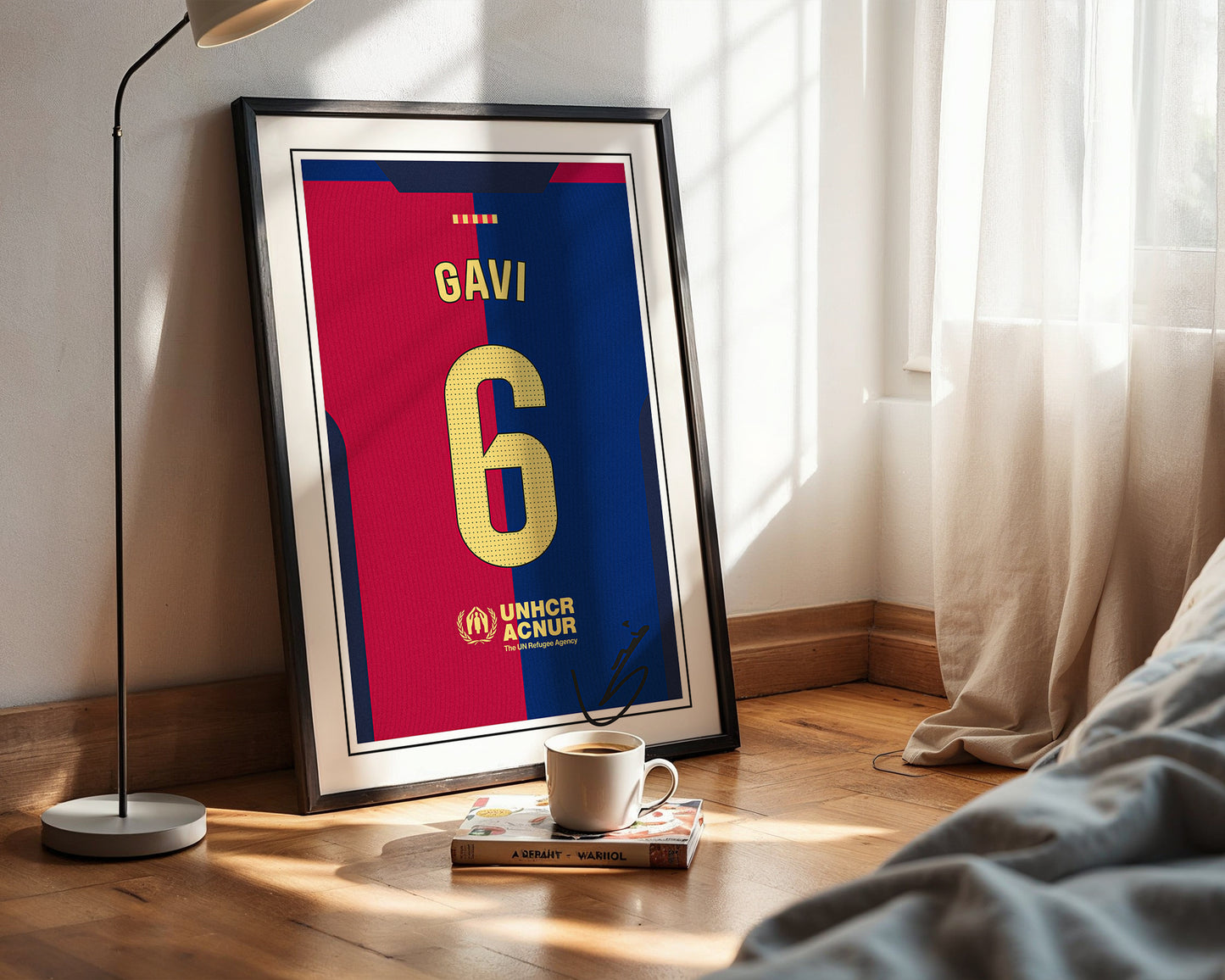 Gavi 24/25 Barcelona Home Shirt Poster