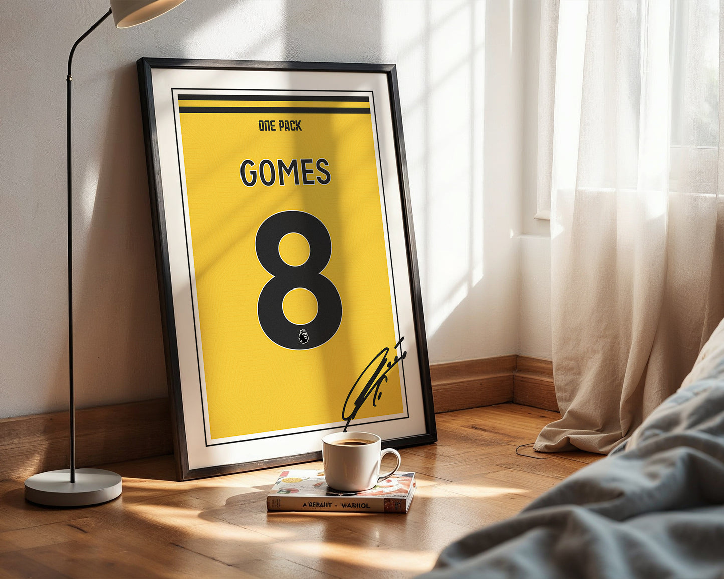 Joao Gomes 24/25 Wolves Home Shirt Poster