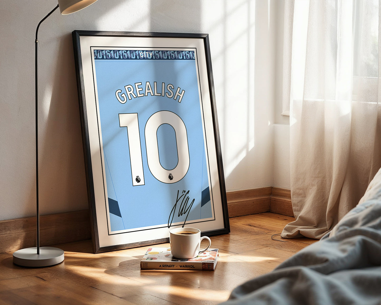 Jack Grealish 24/25 Man City Home Shirt Poster