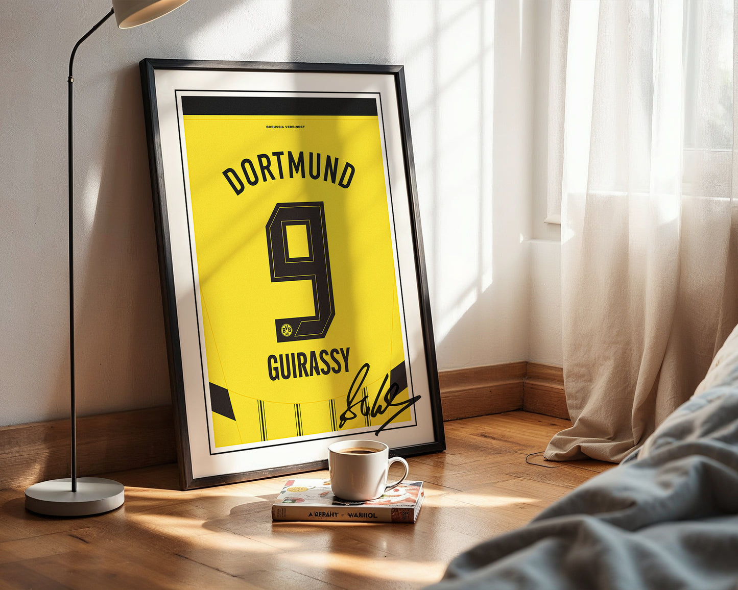 Serhou Guirassy 24/25 Dortmund Home Shirt Poster