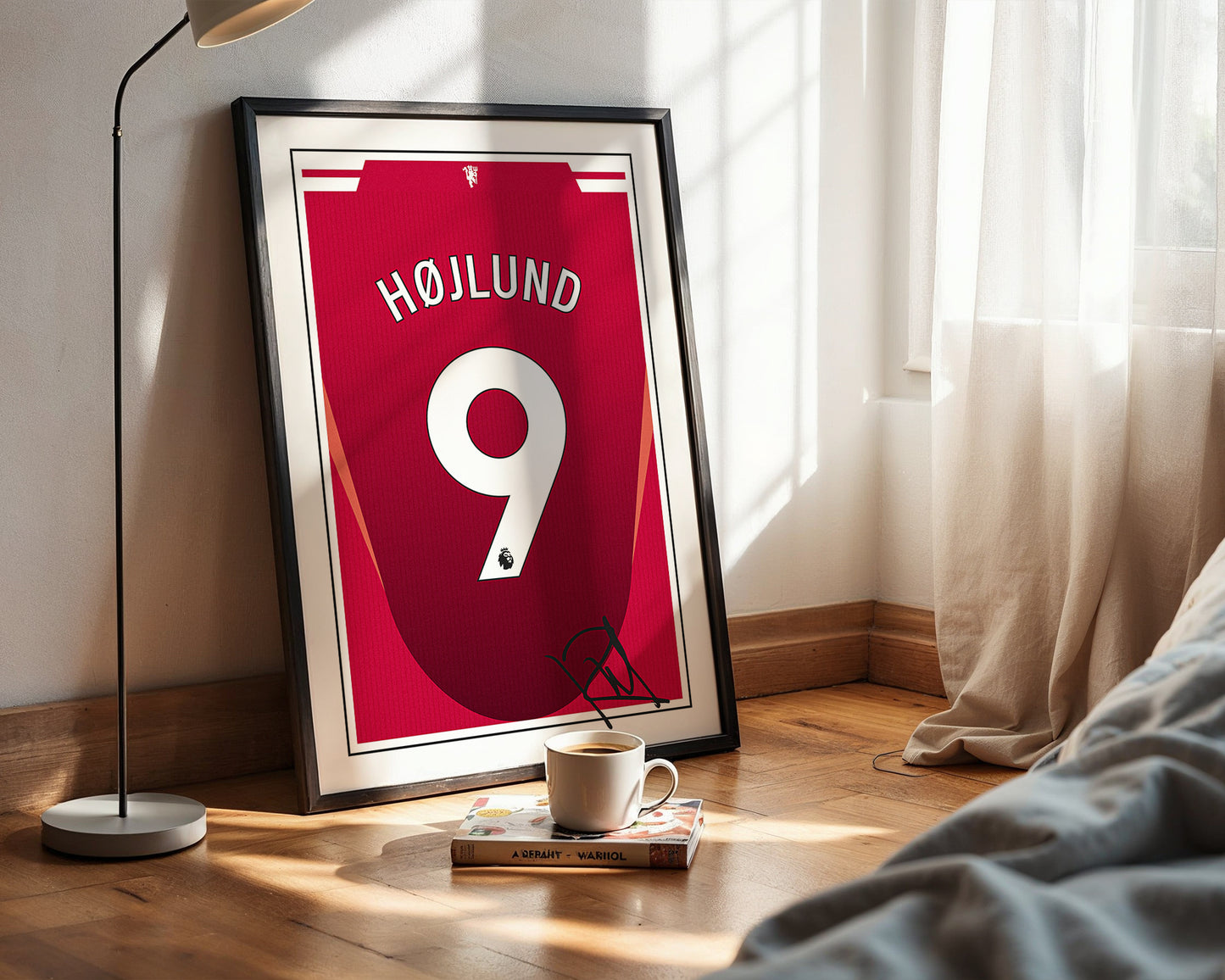 Rasmus Hojlund 24/25 Man Utd Home Shirt Poster