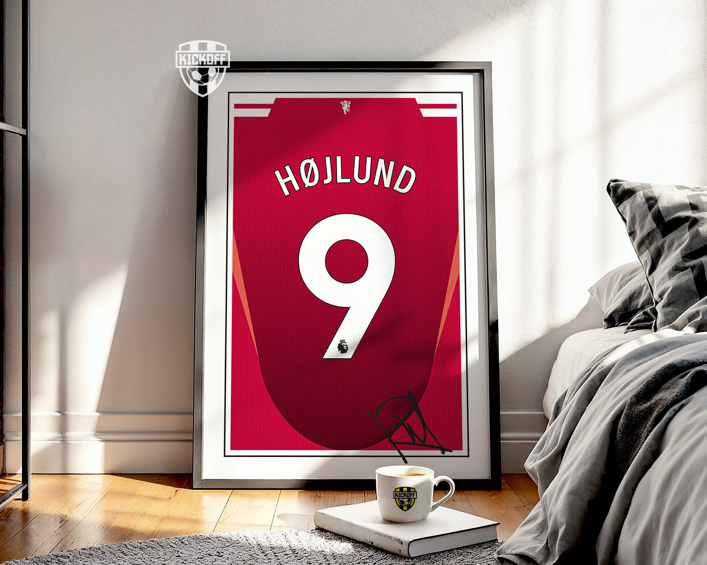 Rasmus Hojlund 24/25 Man Utd Home Shirt Poster