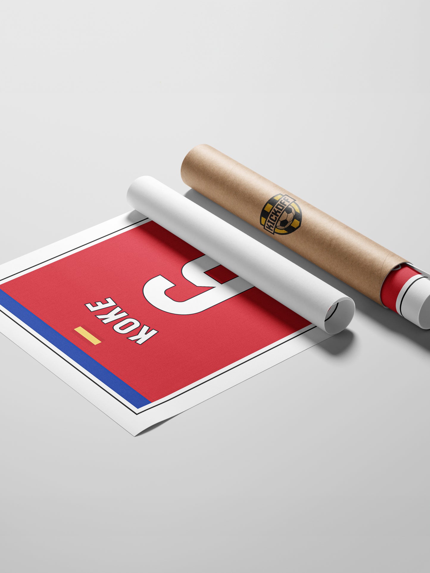 Koke 24/25 Athletico Madrid Home Shirt Poster