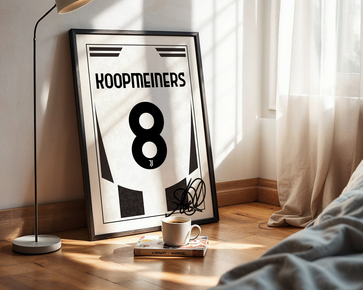 Teun Koopmeiners 24/25 Juventus Home Shirt Poster