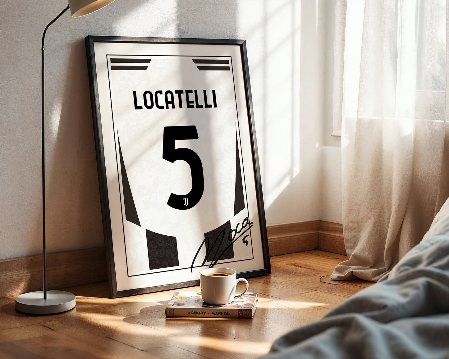 Manuel Locatelli 24/25 Juventus Home Shirt Poster
