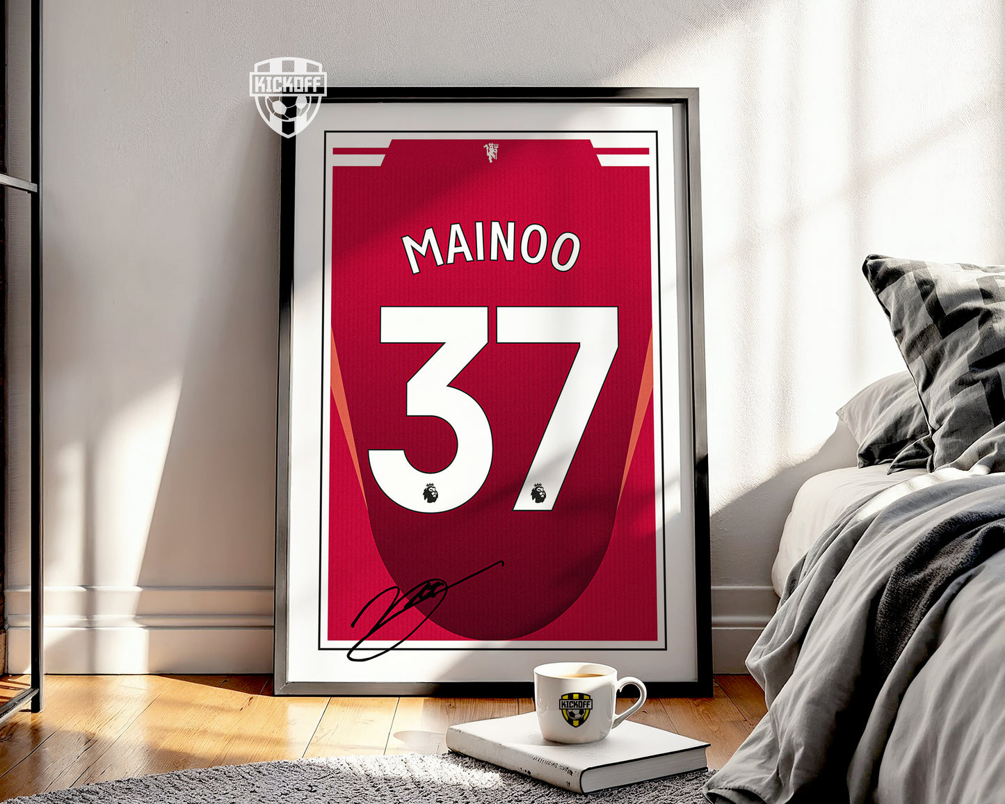 Kobbie Mainoo 24/25 Man Utd Home Shirt Poster