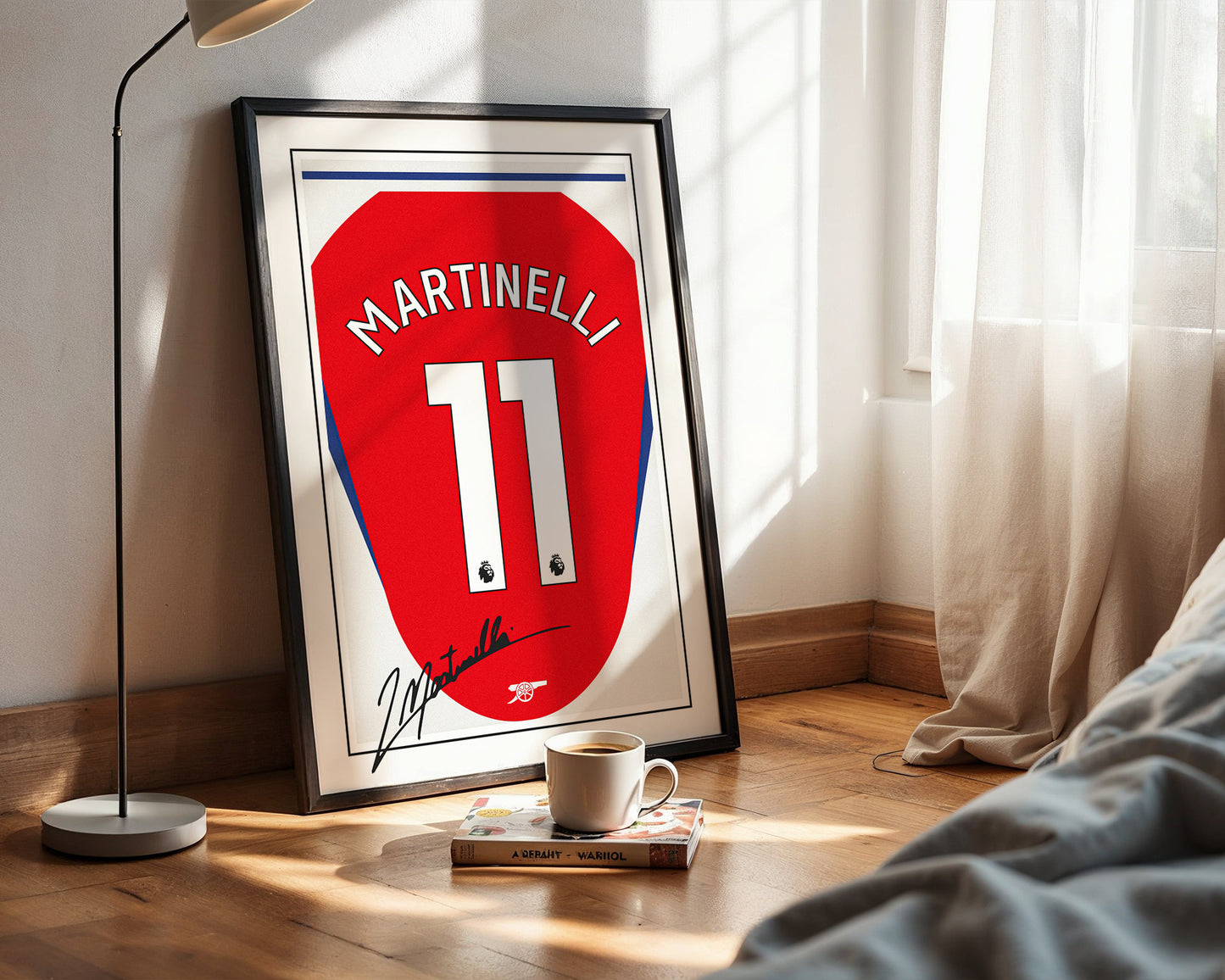 Gabriel Martinelli 24/25 Arsenal Home Shirt Poster