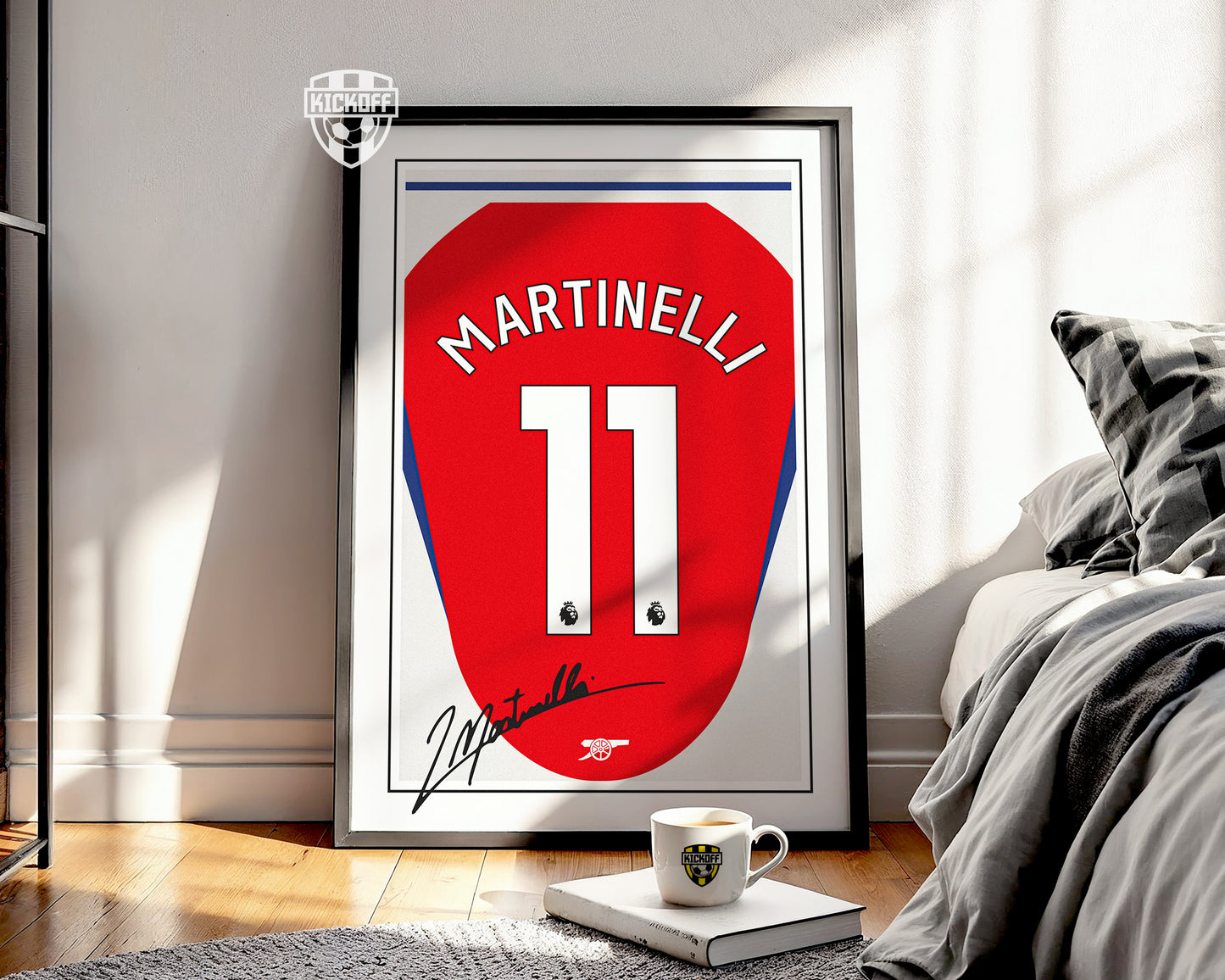 Gabriel Martinelli 24/25 Arsenal Home Shirt Poster