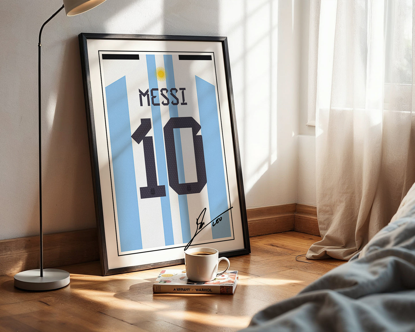 Lionel Messi Argentina 2022 World Cup Shirt Poster