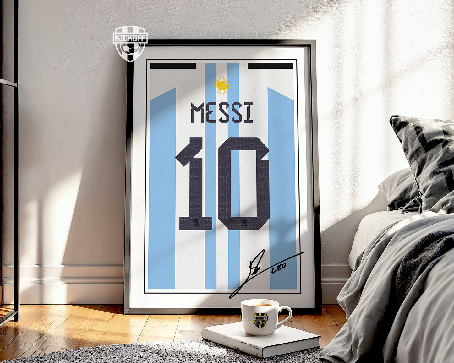 Lionel Messi Argentina 2022 World Cup Shirt Poster