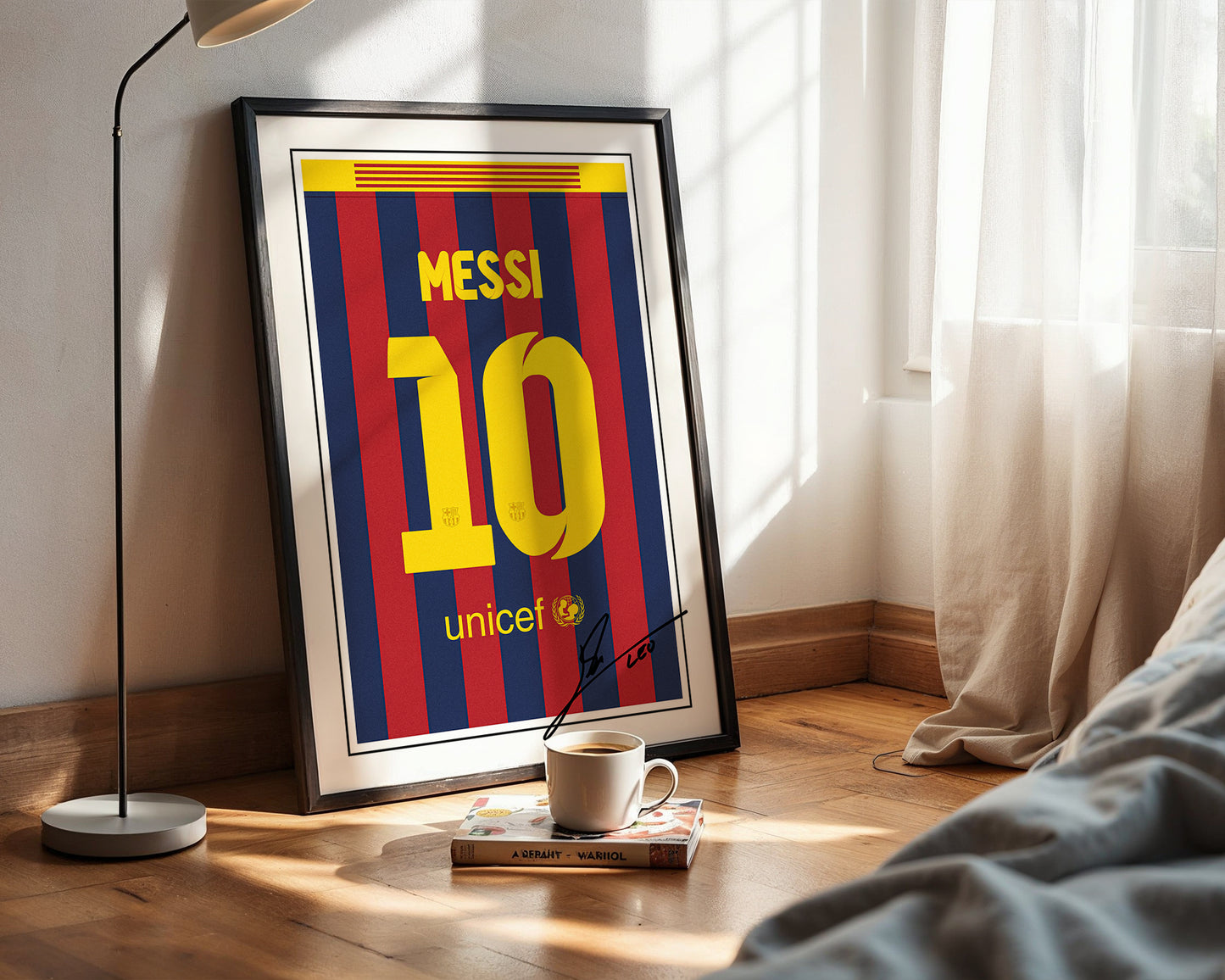 Lionel Messi 13/14 Barcelona Classic Home Shirt Poster