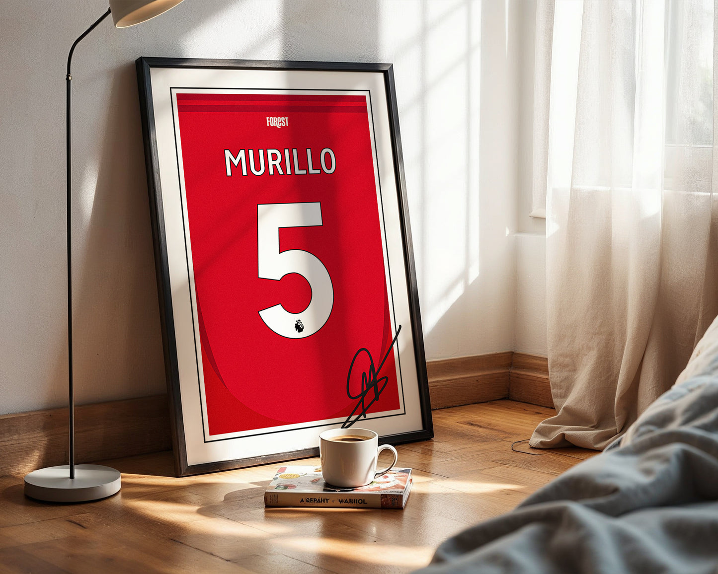 Murillo 24/25 Nottingham Forest Home Shirt Poster