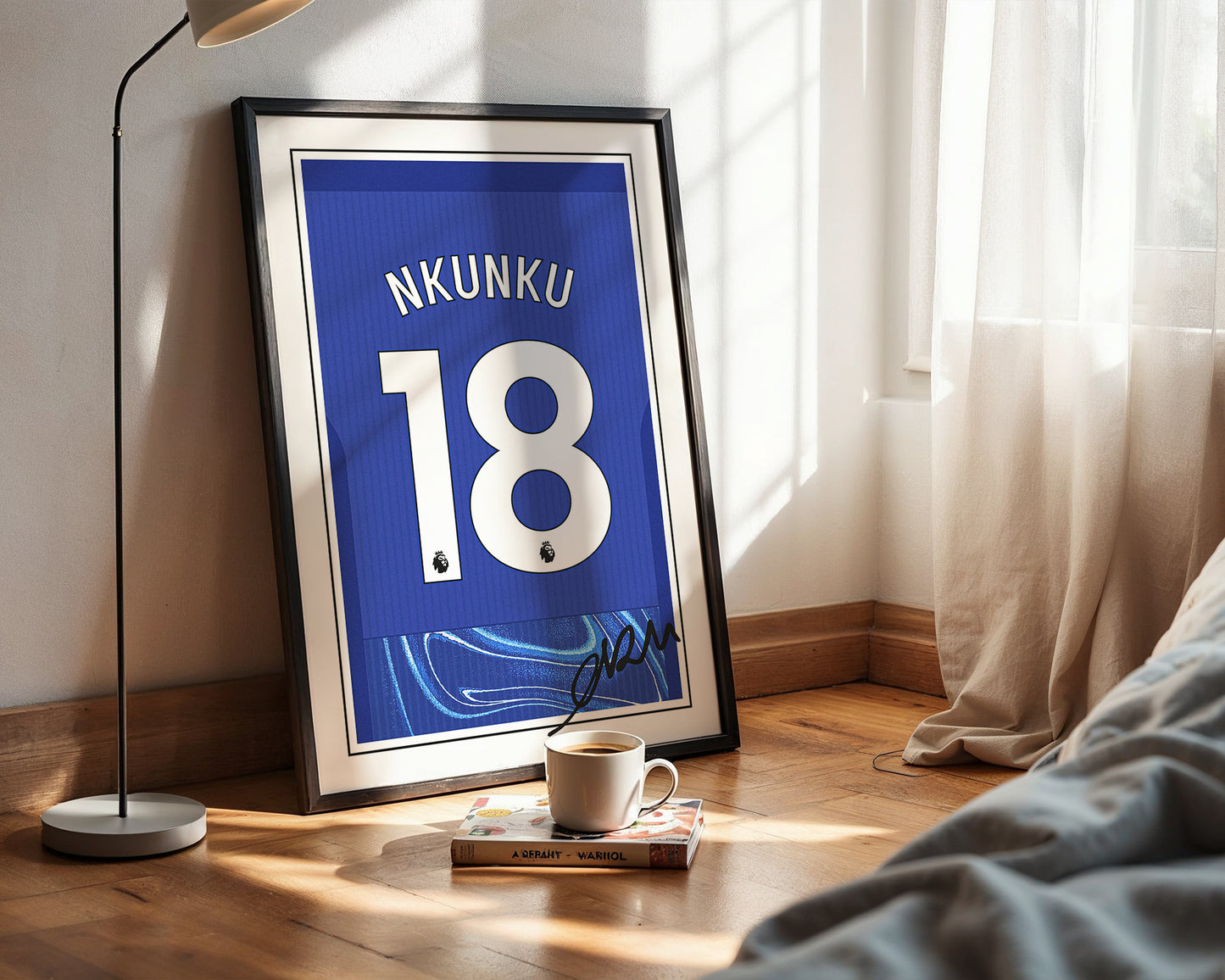 Christopher Nkunku 24/25 Chelsea Home Shirt Poster