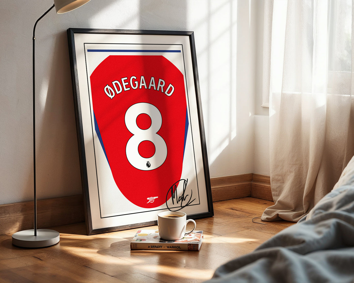 Martin Odegaard 24/25 Arsenal Home Shirt Poster