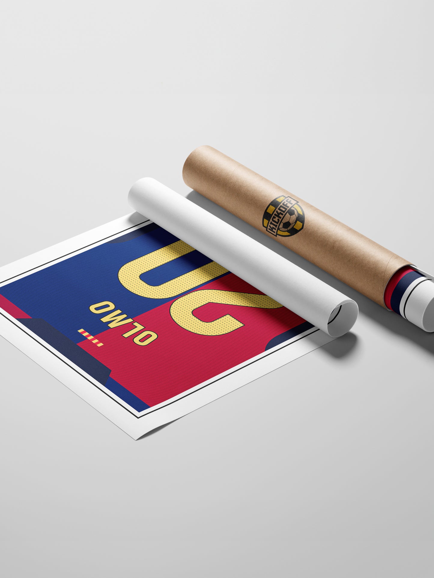 Dani Olmo 24/25 Barcelona Home Shirt Poster
