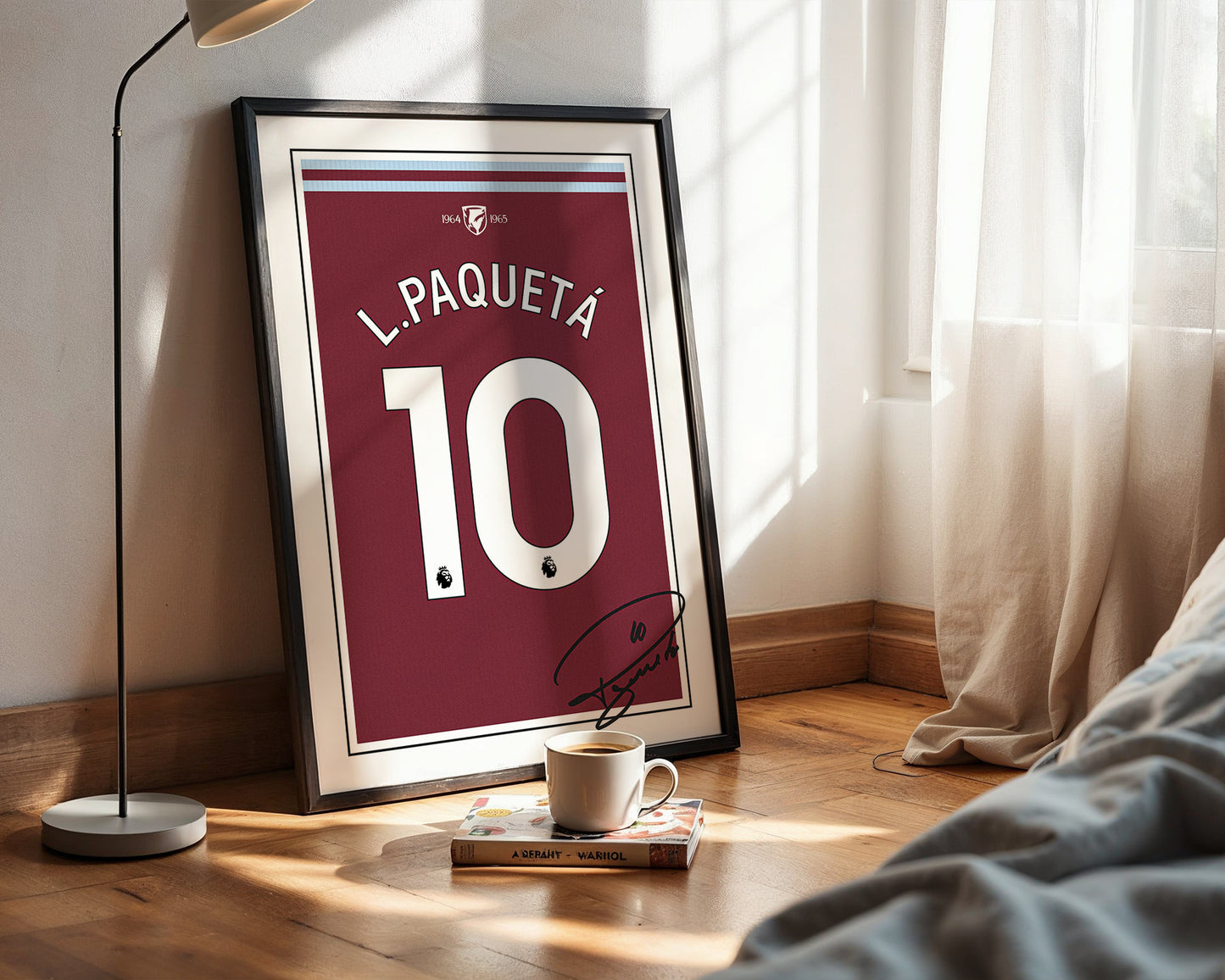 Lucas Paqueta 24/25 West Ham United Home Shirt Poster