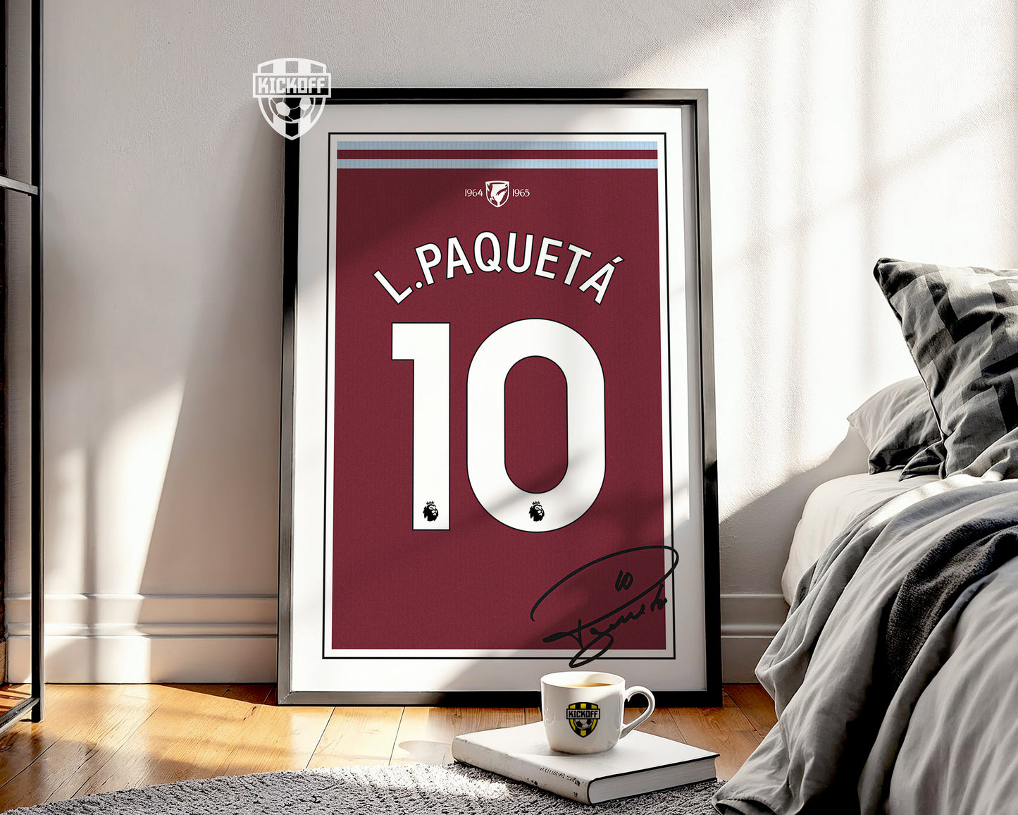 Lucas Paqueta 24/25 West Ham United Home Shirt Poster