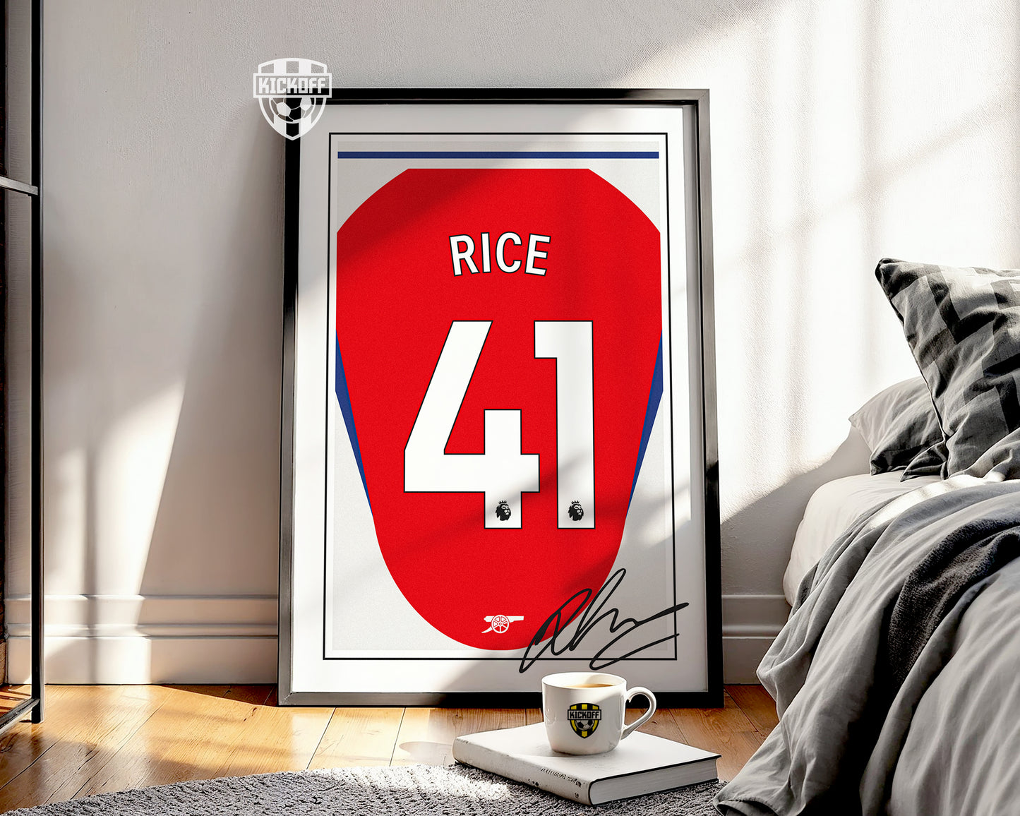 Declan Rice 24/25 Arsenal Home Shirt Poster