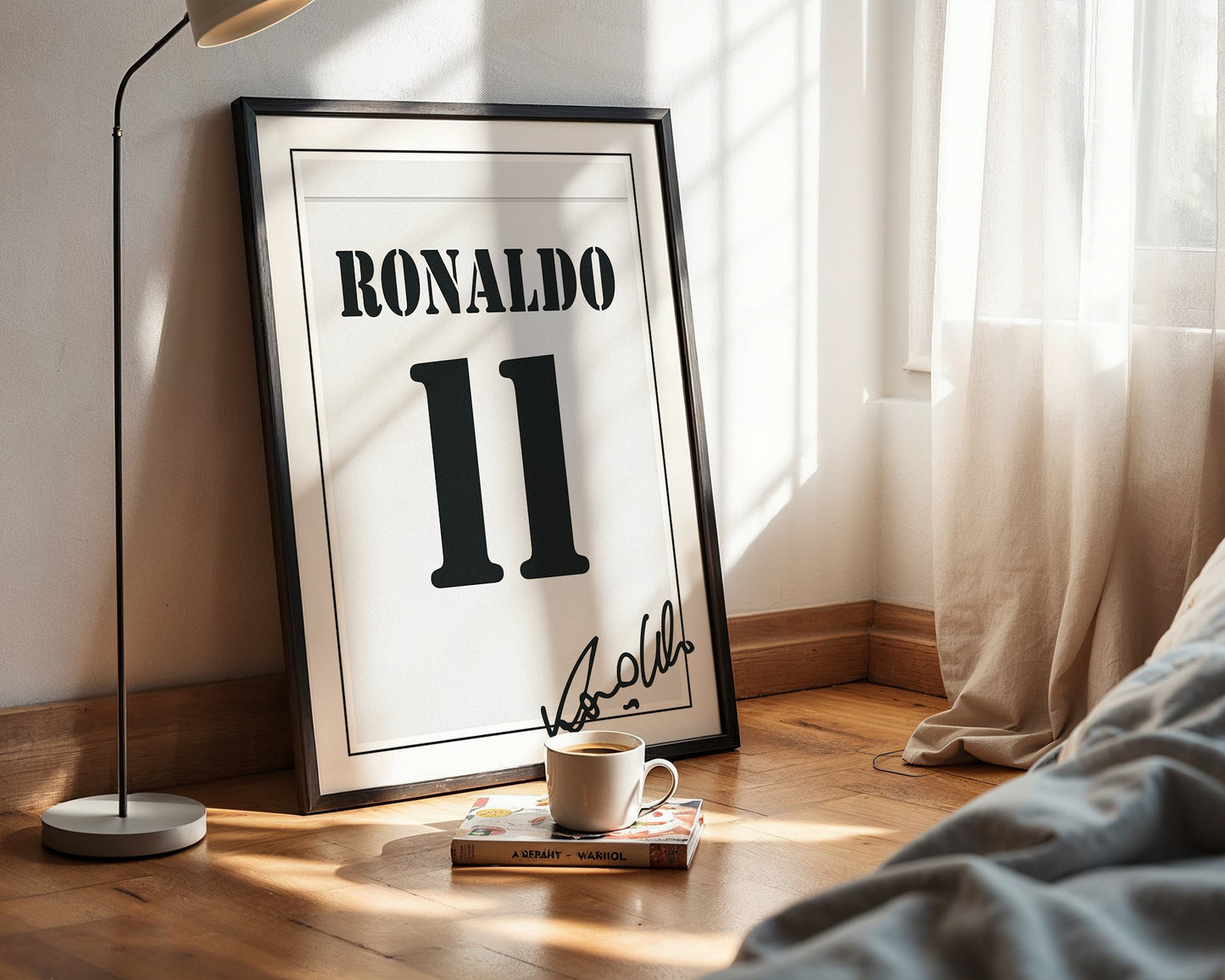 Ronaldo Nazário 01/02 Real Madrid Classic Home Shirt Poster