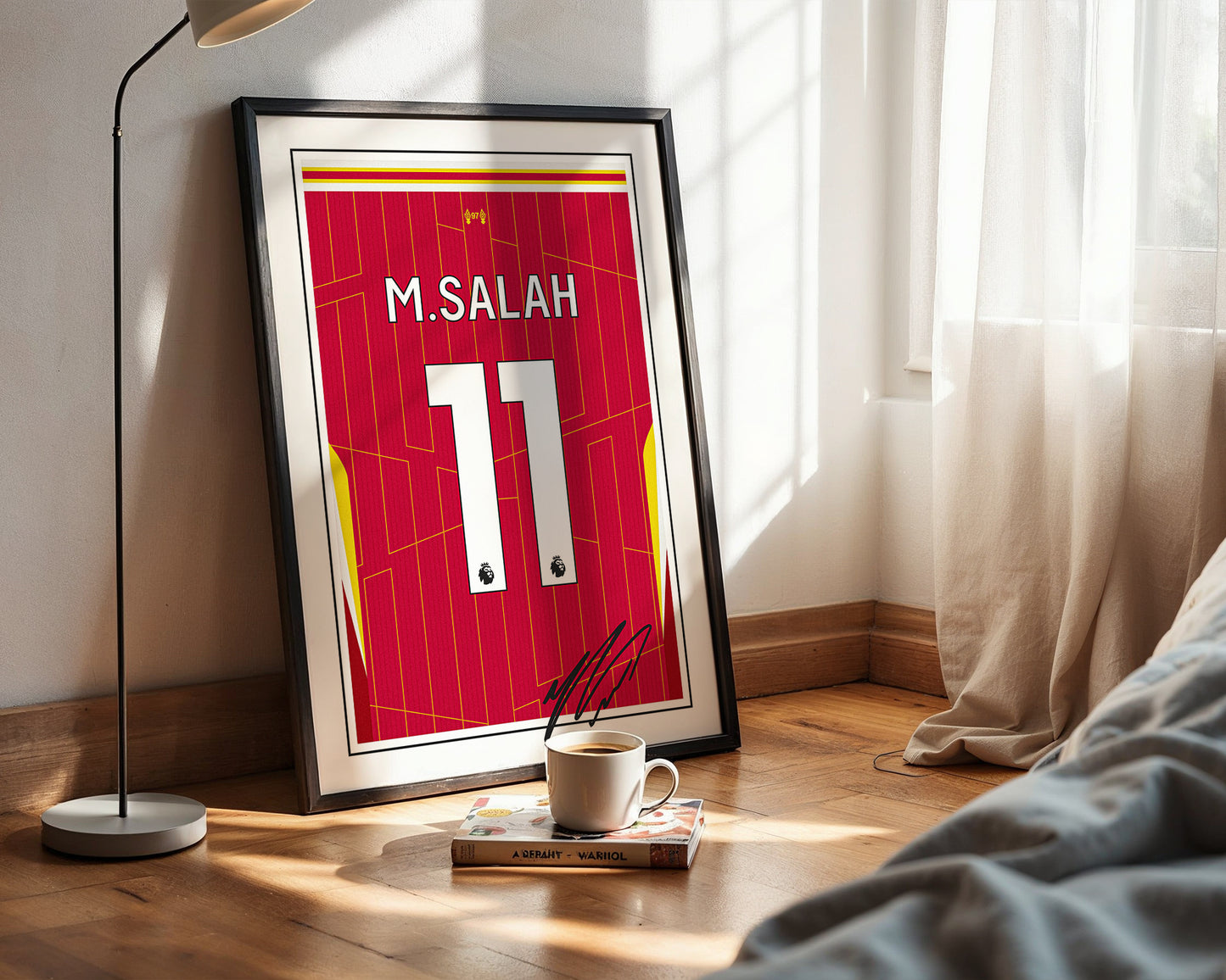 Mo Salah 24/25 Liverpool Home Shirt Poster