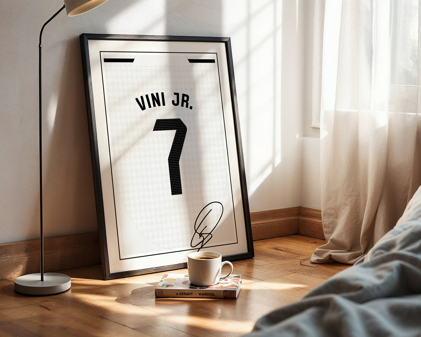 Vini Jr. 24/25 Real Madrid Home Shirt Poster