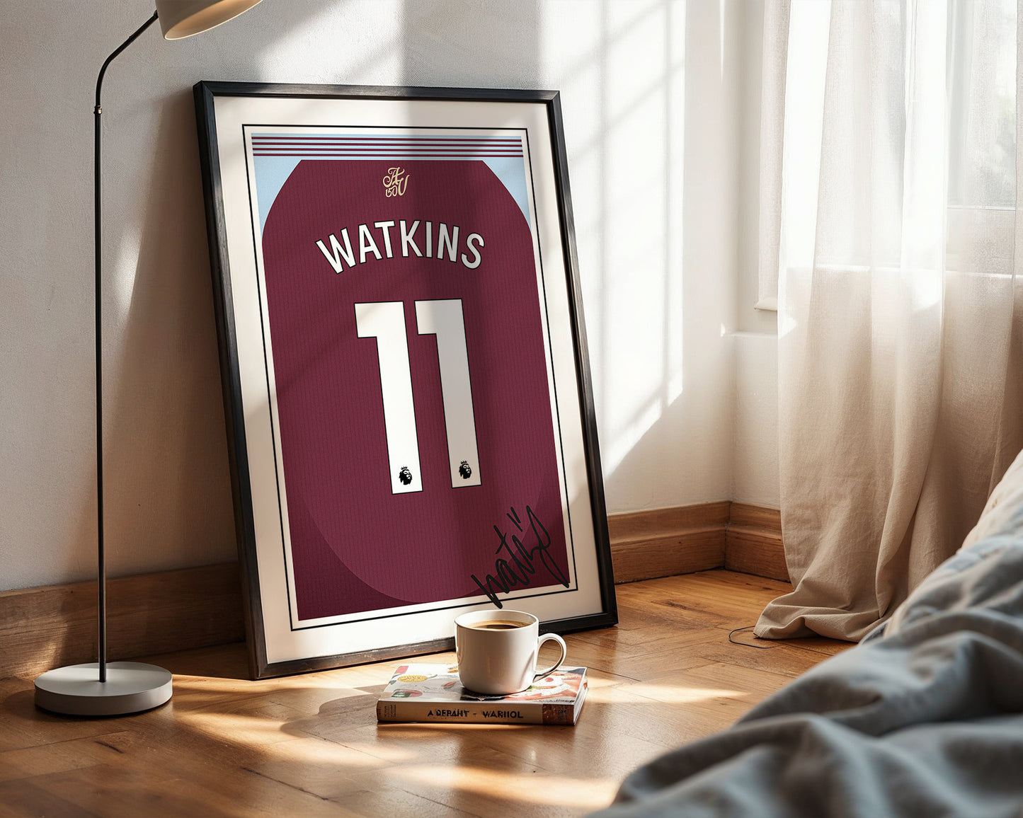 Ollie Watkins 24/25 Aston Villa Home Shirt Poster