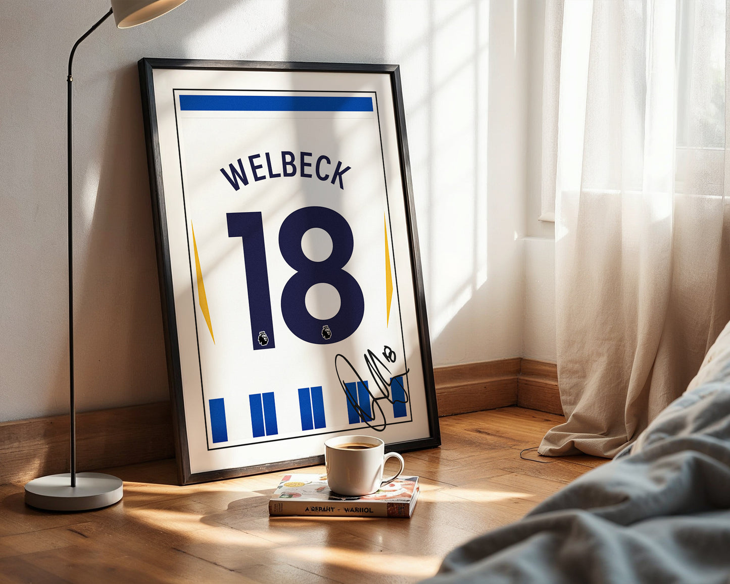 Danny Welbeck 24/25 Brighton Home Shirt Poster