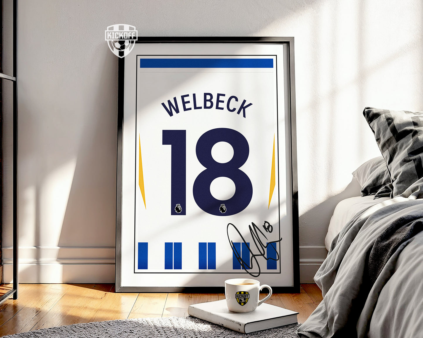Danny Welbeck 24/25 Brighton Home Shirt Poster