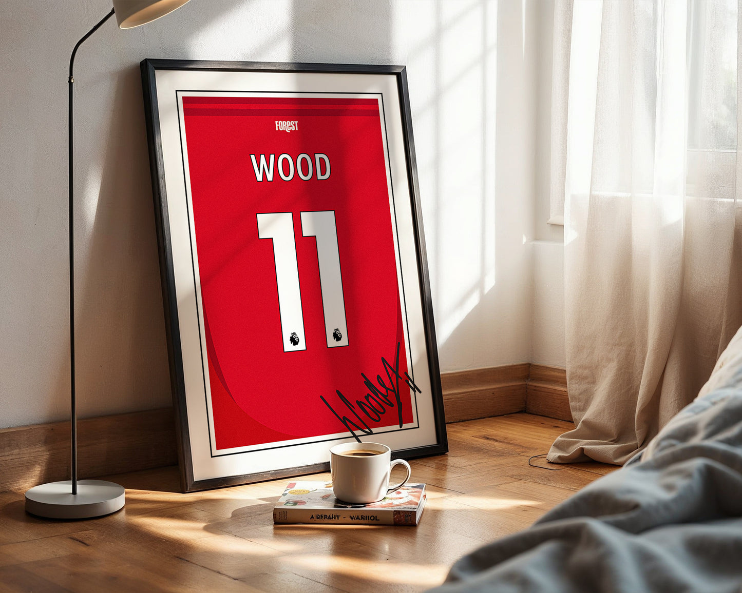 Chris Wood 24/25 Nottingham Forest Home Shirt Poster