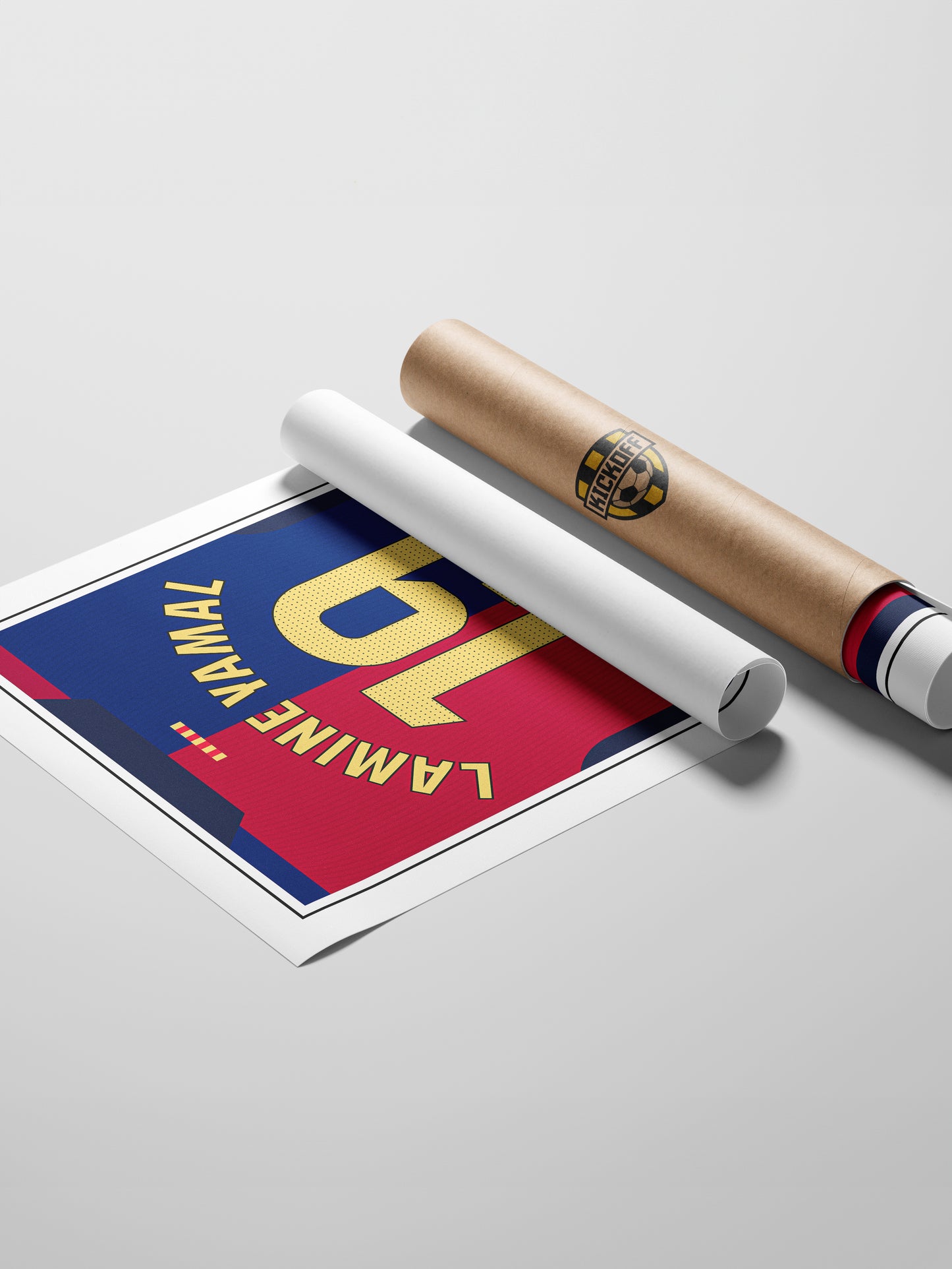 Lamine Yamal 24/25 Barcelona Home Shirt Poster